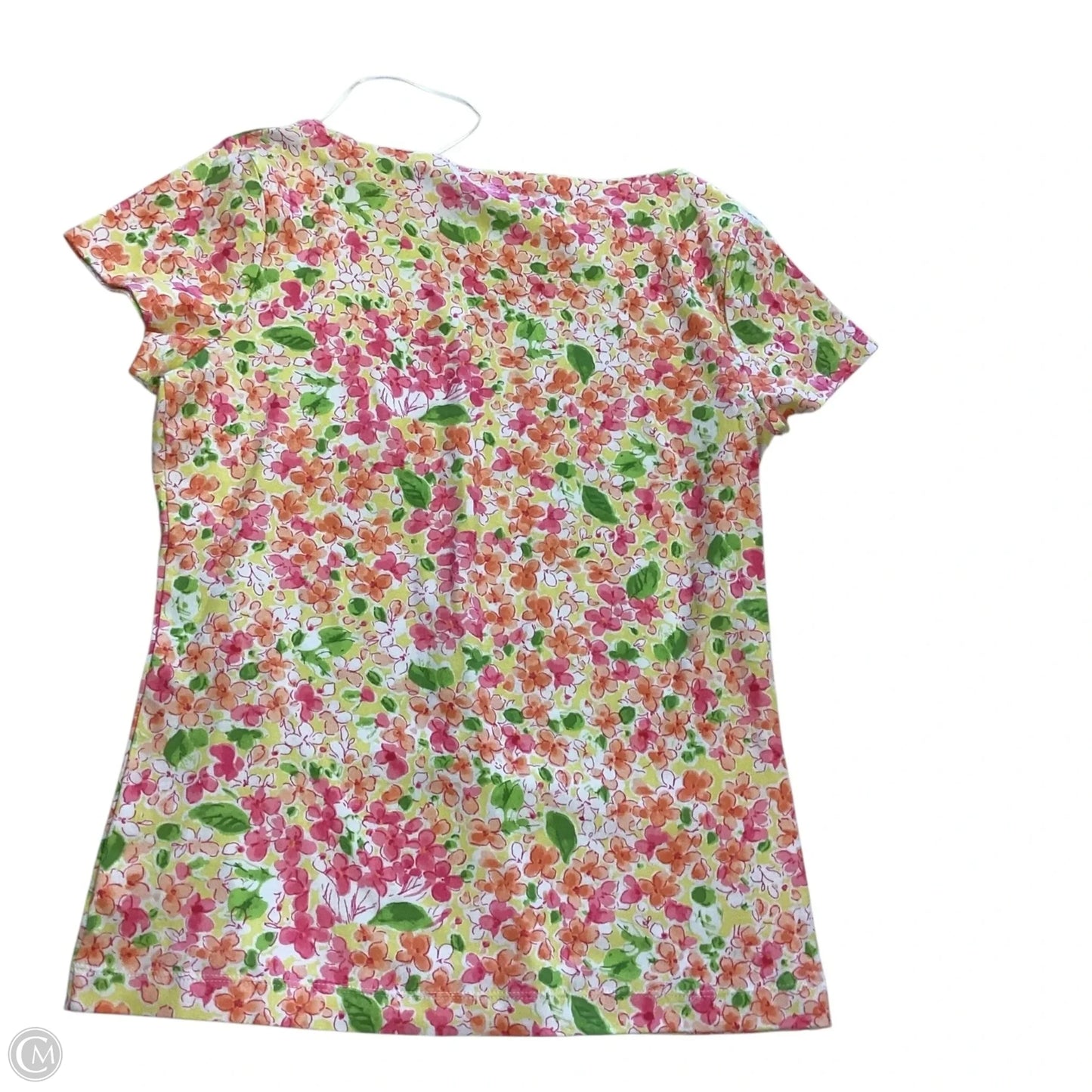 Top Short Sleeve By Jones New York In Floral Print, Size: M