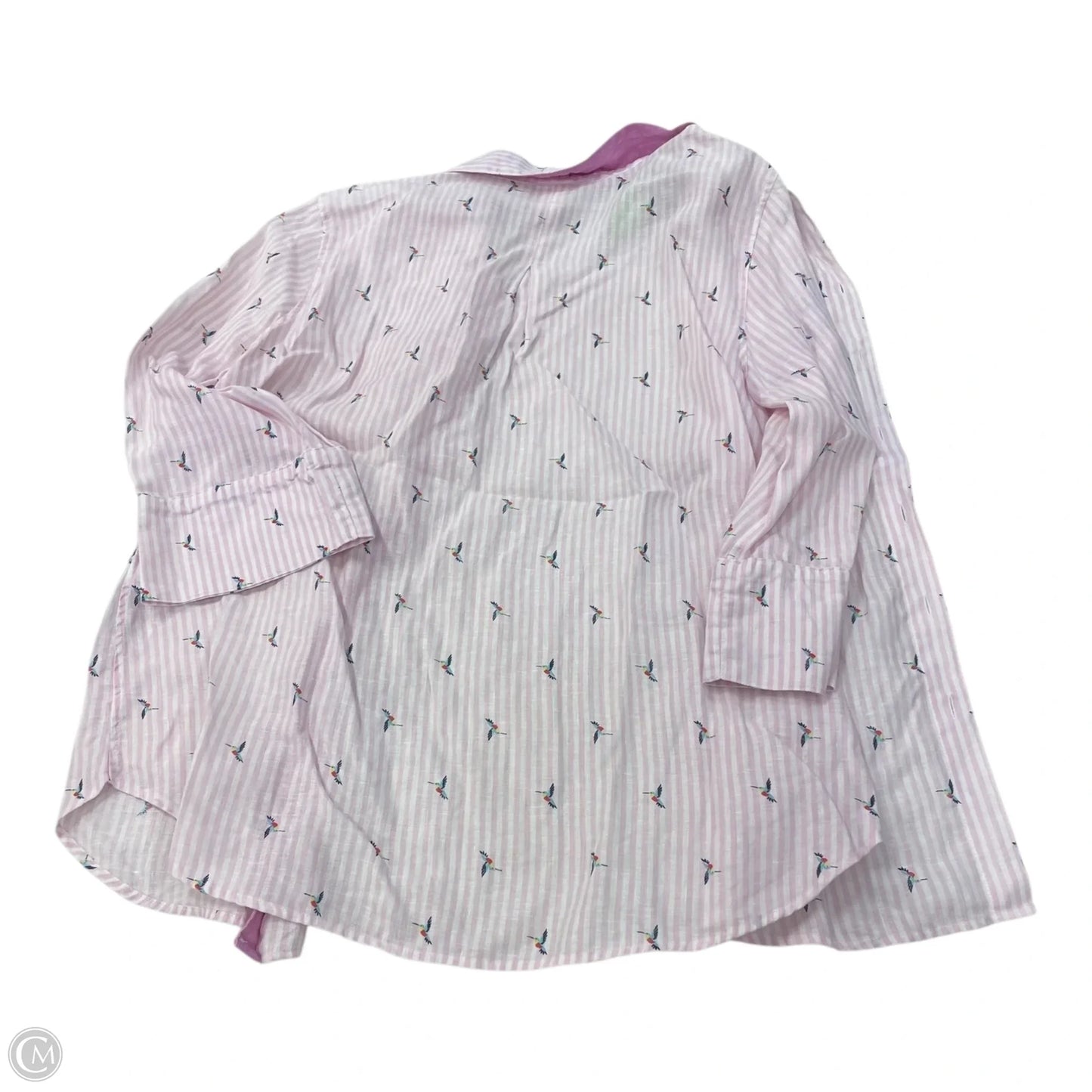 Top Long Sleeve By Chicos In Pink, Size: M