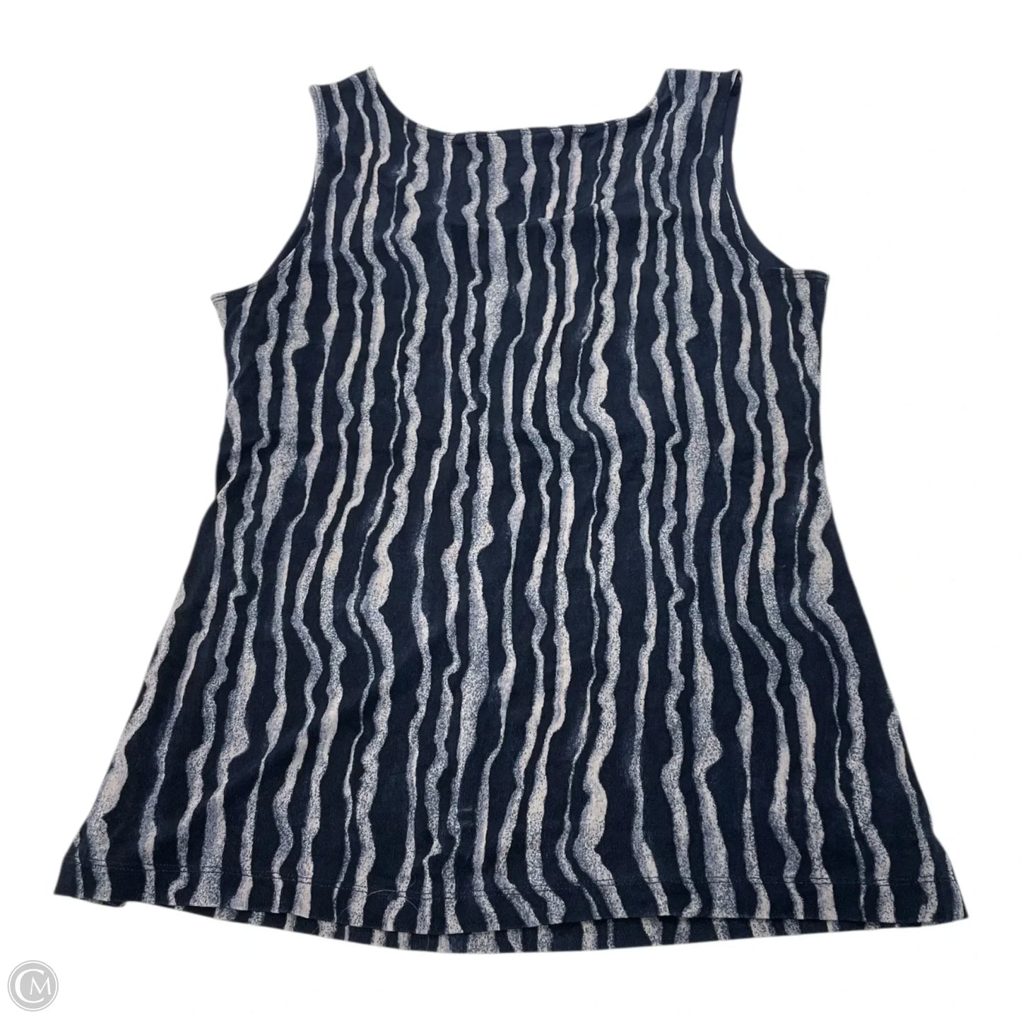 Top Sleeveless By Chicos In Blue, Size: M