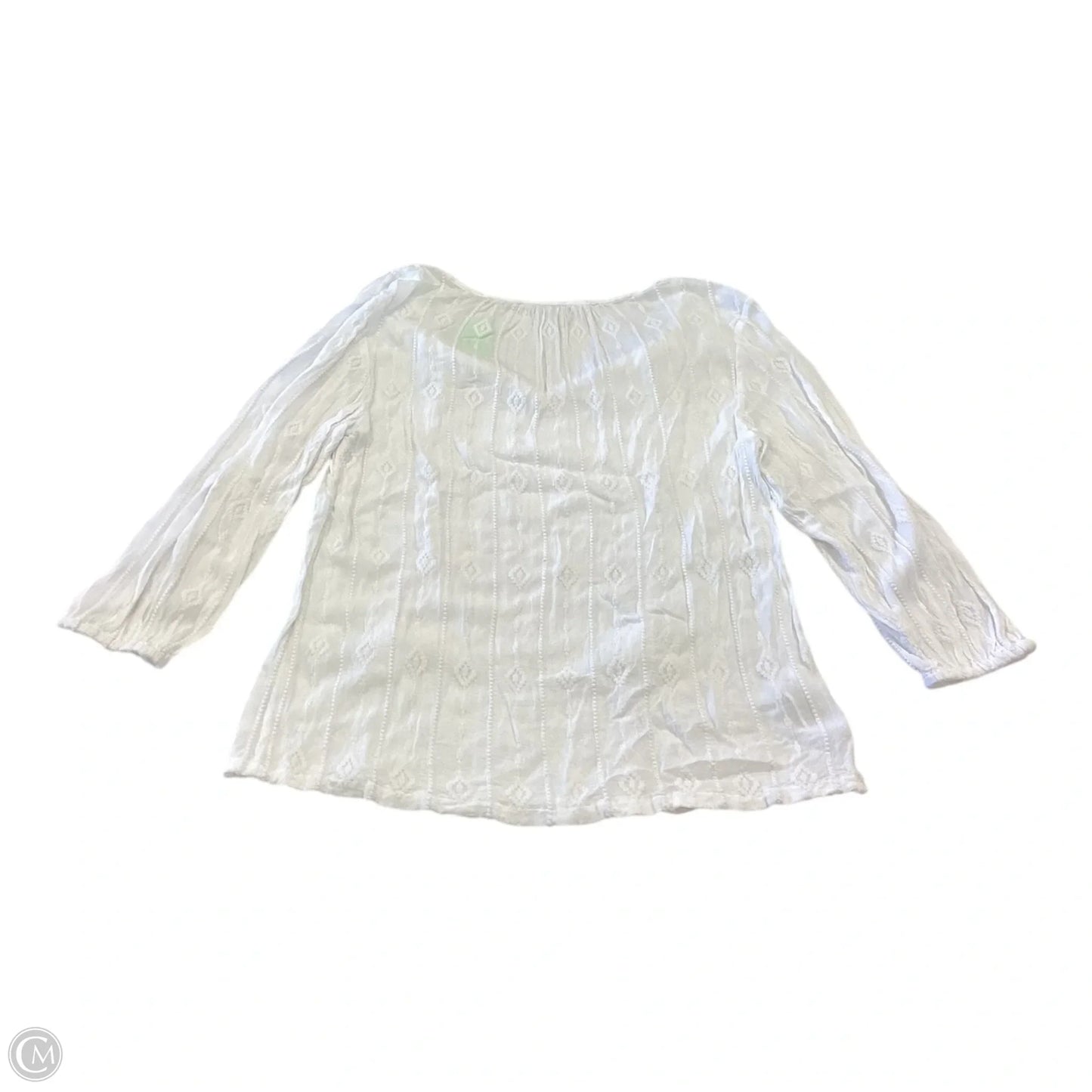 Top Long Sleeve By Tommy Bahama In White, Size: S