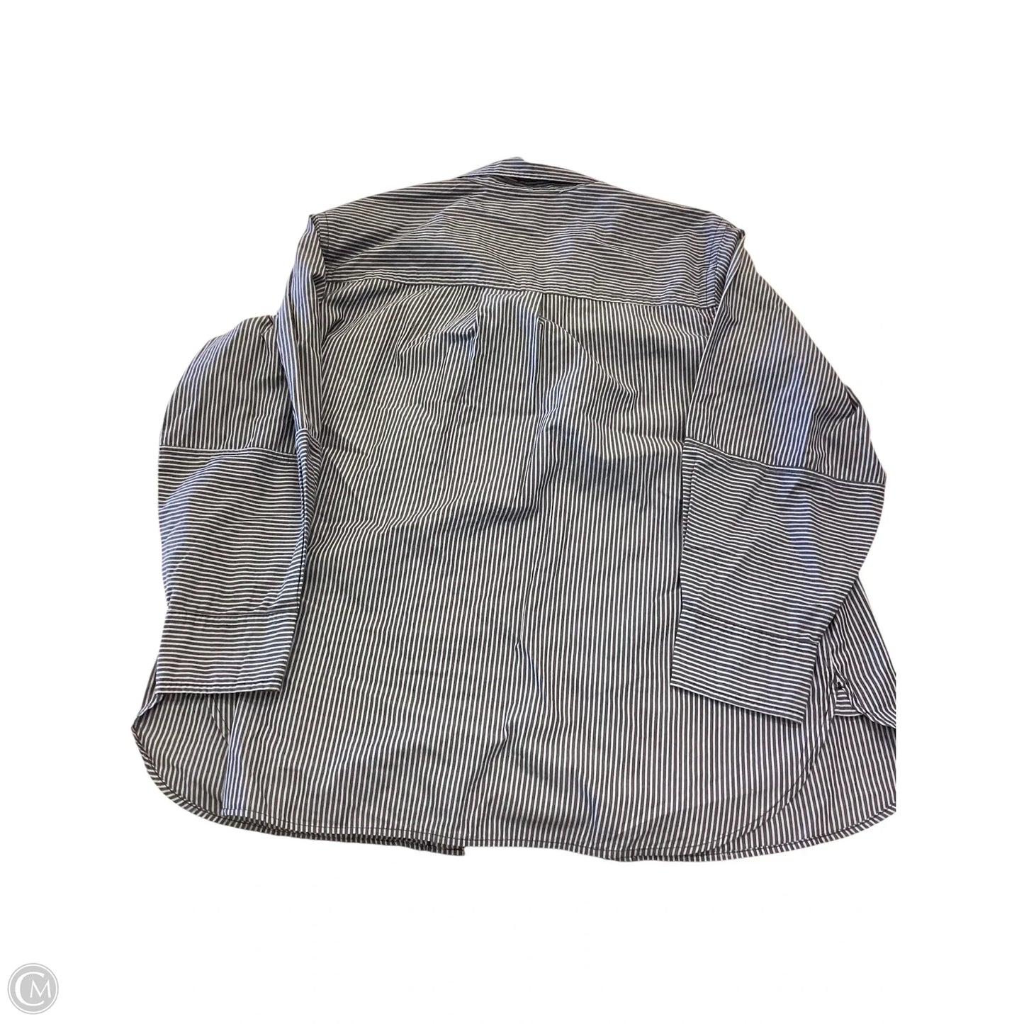 Top Long Sleeve By Free Assembly In Striped Pattern, Size: Xxl