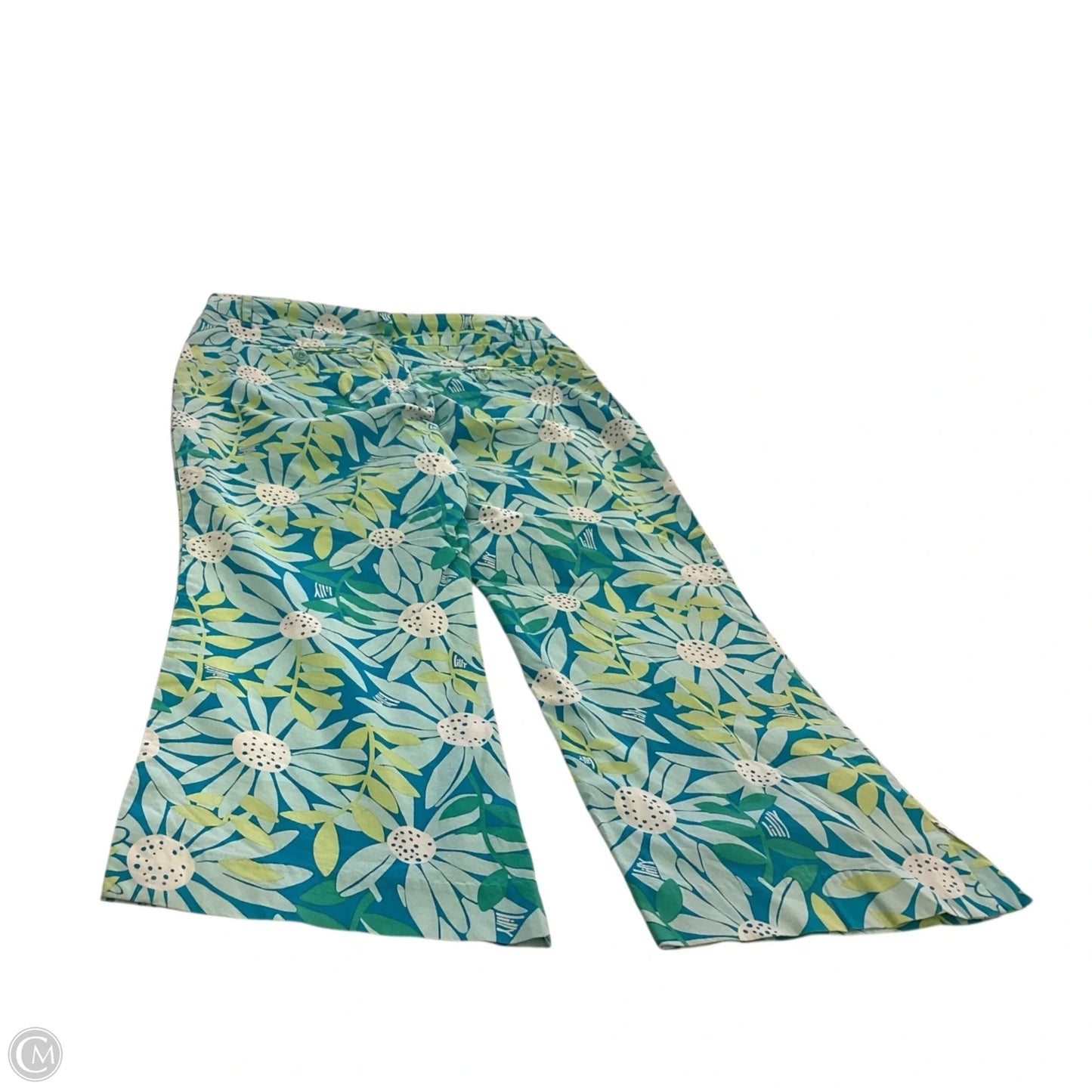 Pants Designer By Lilly Pulitzer In Blue & Green, Size: 4