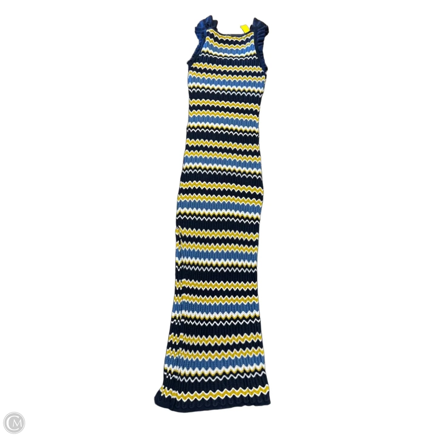 Dress Casual Maxi By Heartloom In Blue & Yellow, Size: L