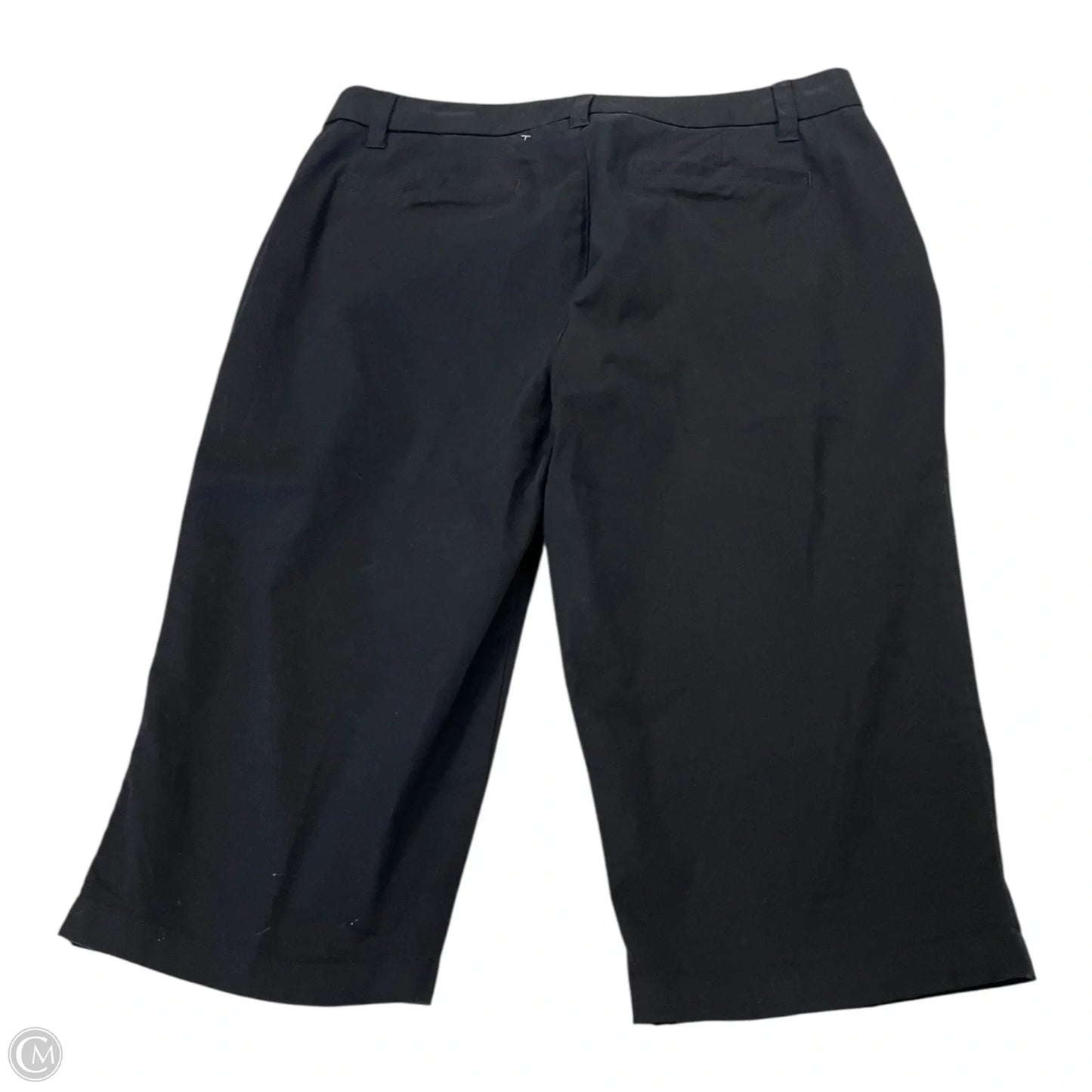 Capris By Rafaella In Black, Size: 10