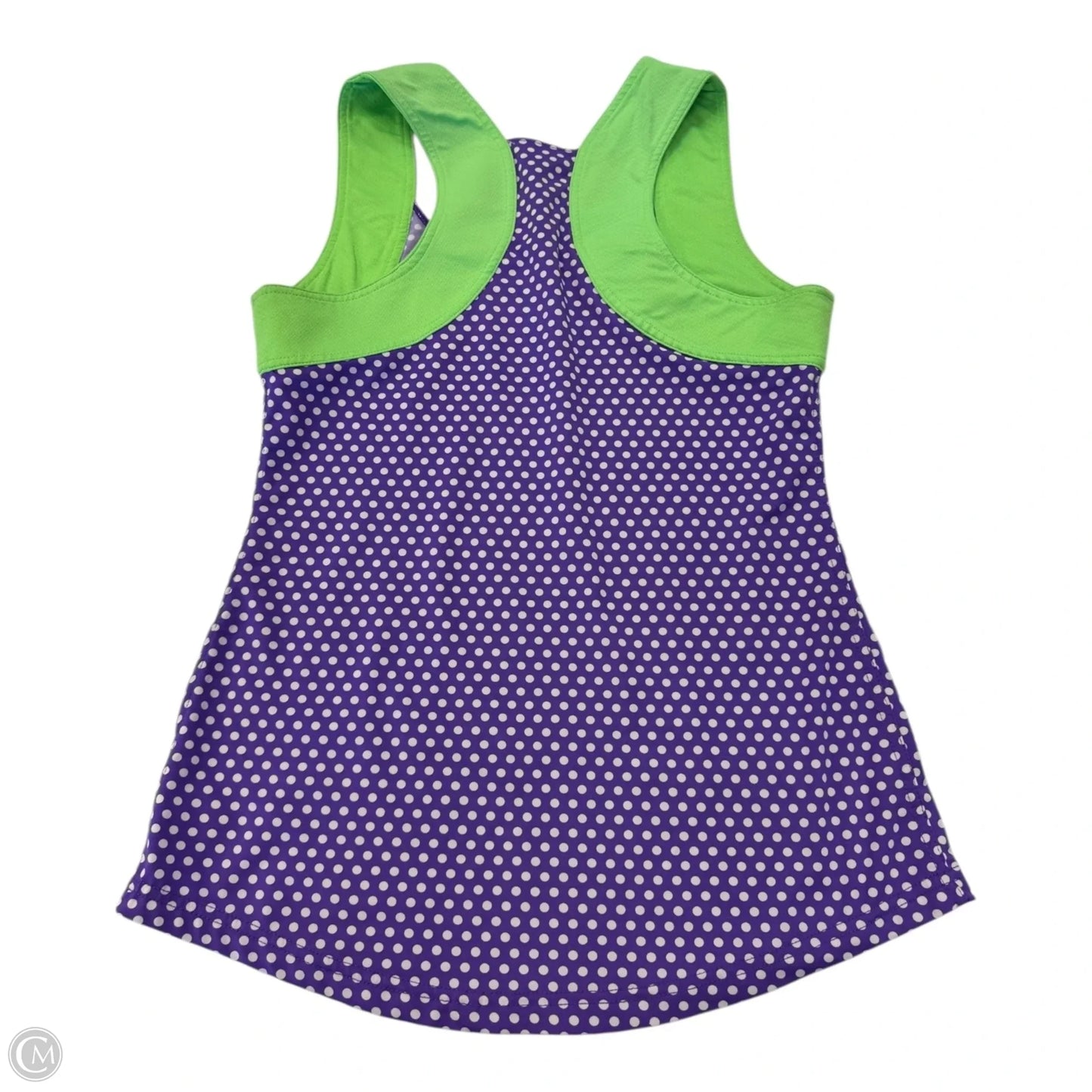 Athletic Tank Top By Clothes Mentor In Green & Purple, Size: S