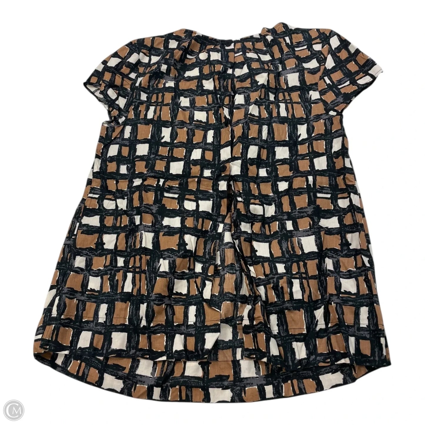 Top Short Sleeve By Talbots In Black & Brown, Size: S