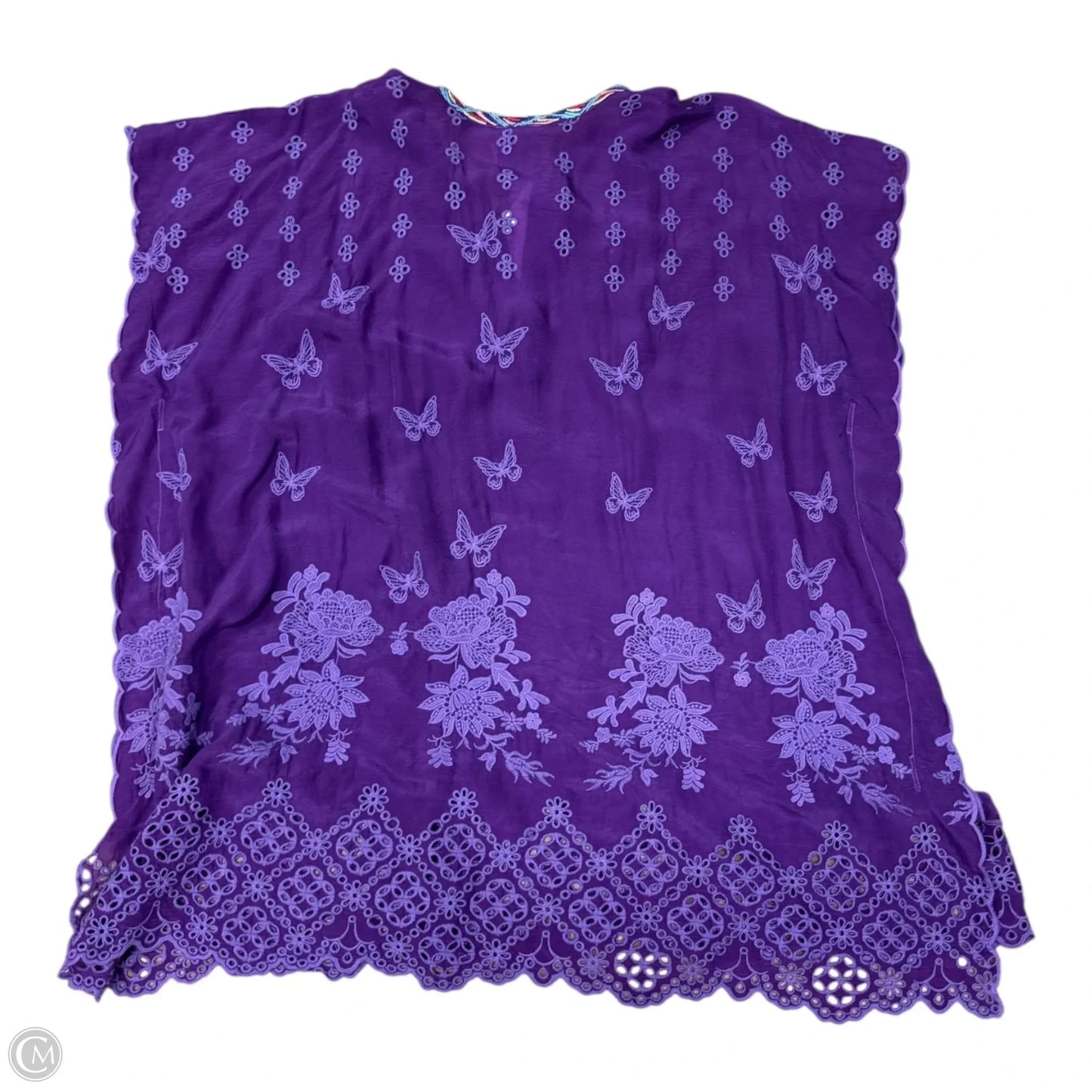Top Short Sleeve By Johnny Was In Purple, Size: S