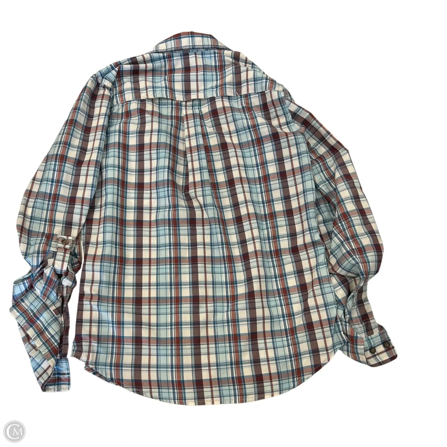 Top Long Sleeve By Exofficio In Plaid Pattern, Size: M