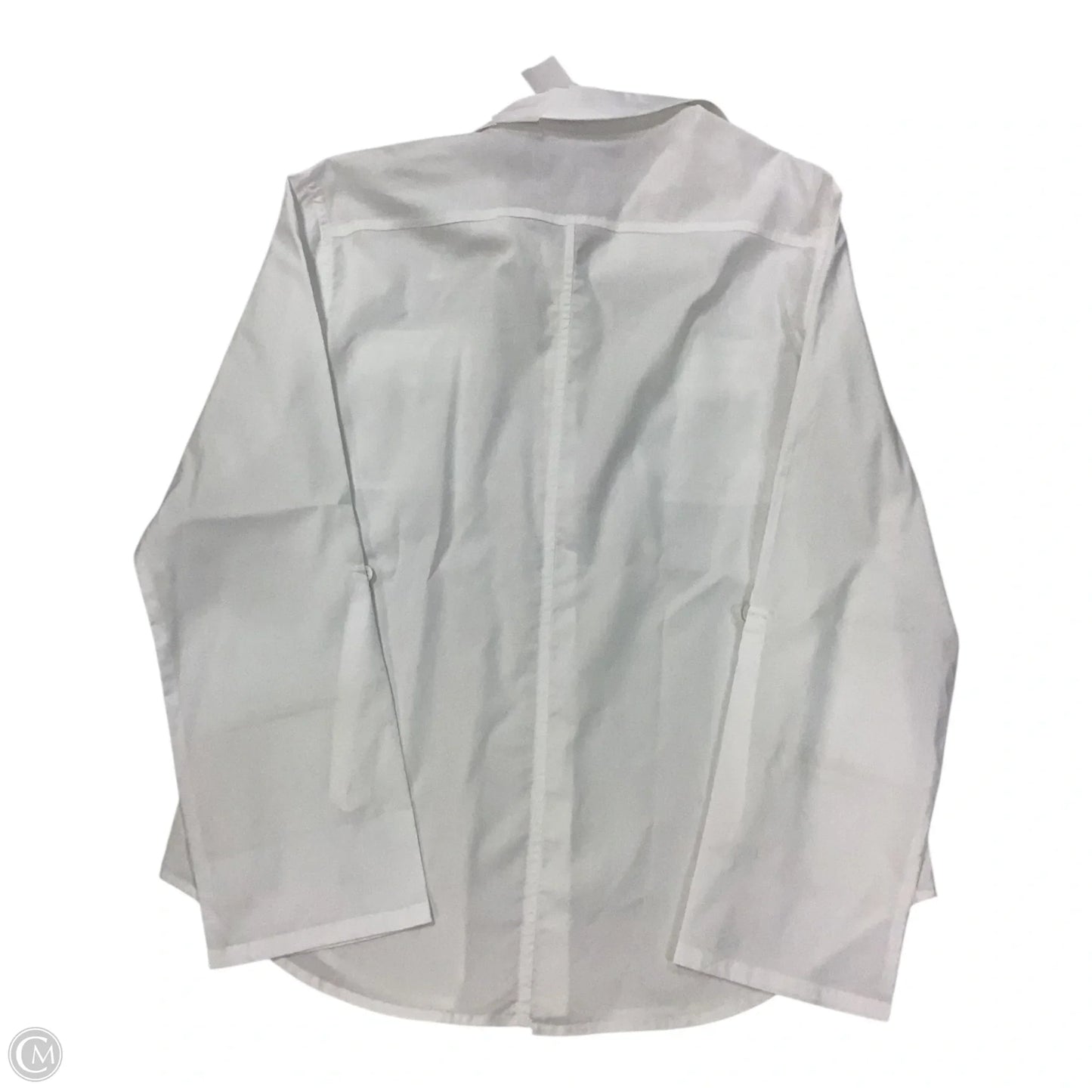 Top Long Sleeve Basic By Chicos In White, Size: M