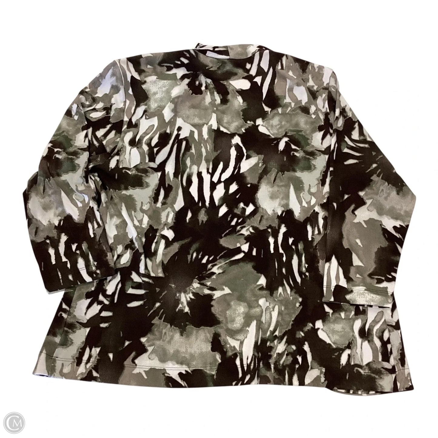 Cardigan By Chicos In Brown & Green, Size: L