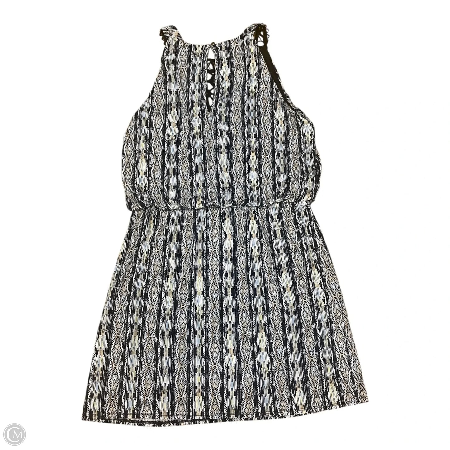 Dress Casual Midi By White House Black Market In Blue & White, Size: M