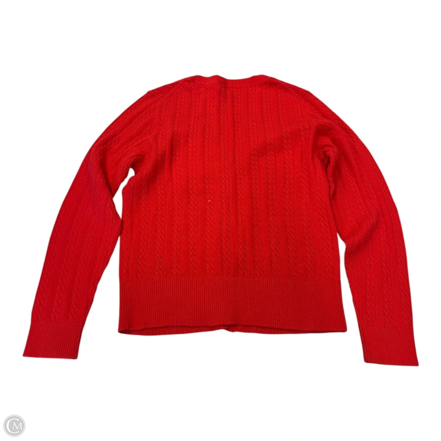 Cardigan By Tommy Hilfiger In Orange, Size: L