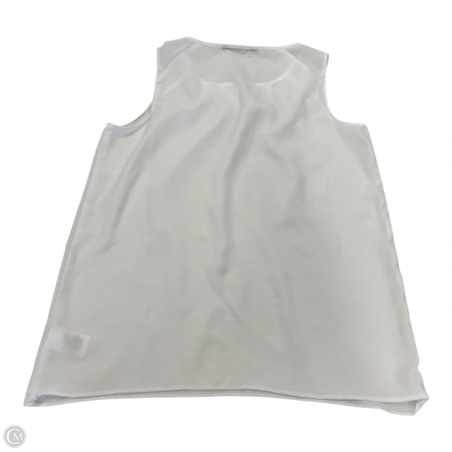 Top Sleeveless By Ellen Tracy In White, Size: M