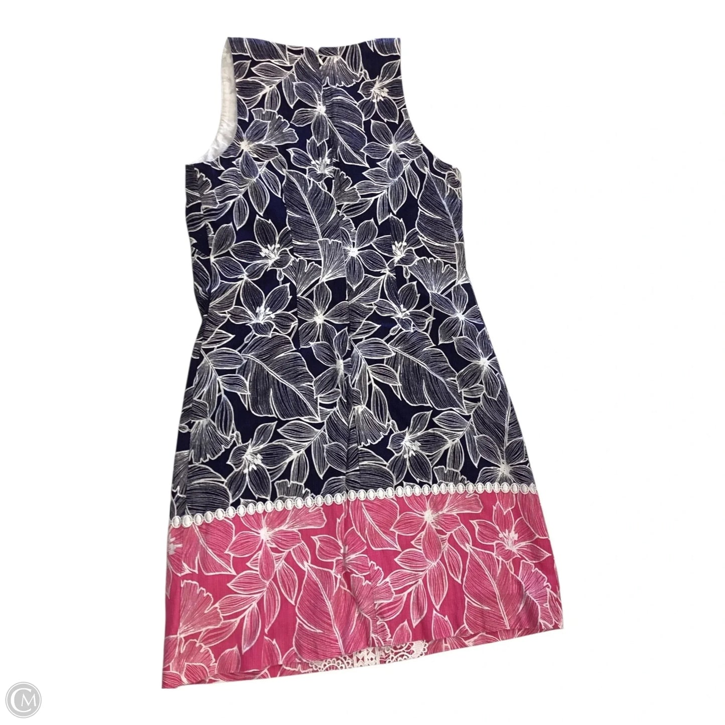 Dress Casual Short By Eliza J In Blue & Pink, Size: 4