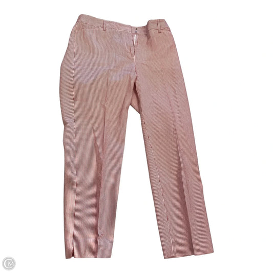 Capris By Talbots In Red & White, Size: 4