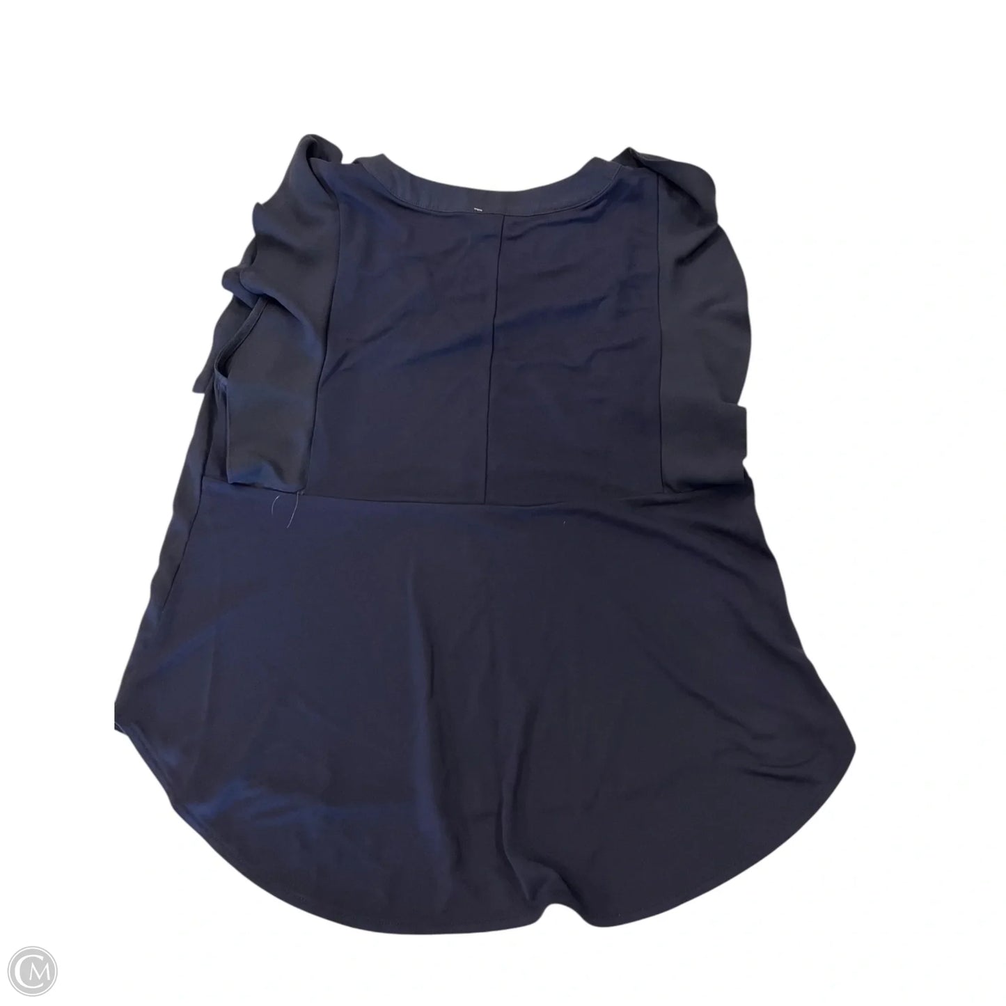 Top Short Sleeve By Ann Taylor In Navy, Size: S