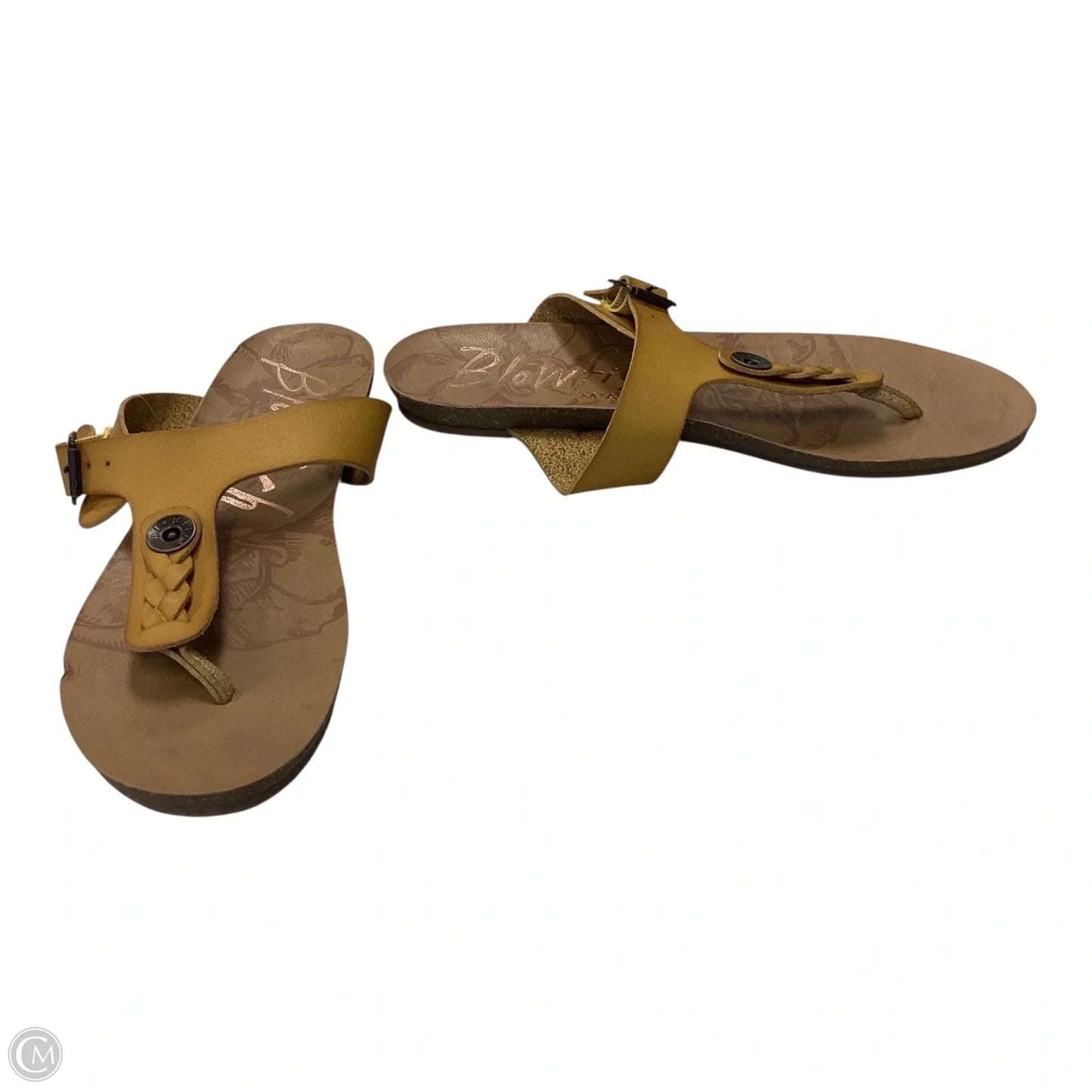 Sandals Flats By Blowfish In Yellow, Size: 9