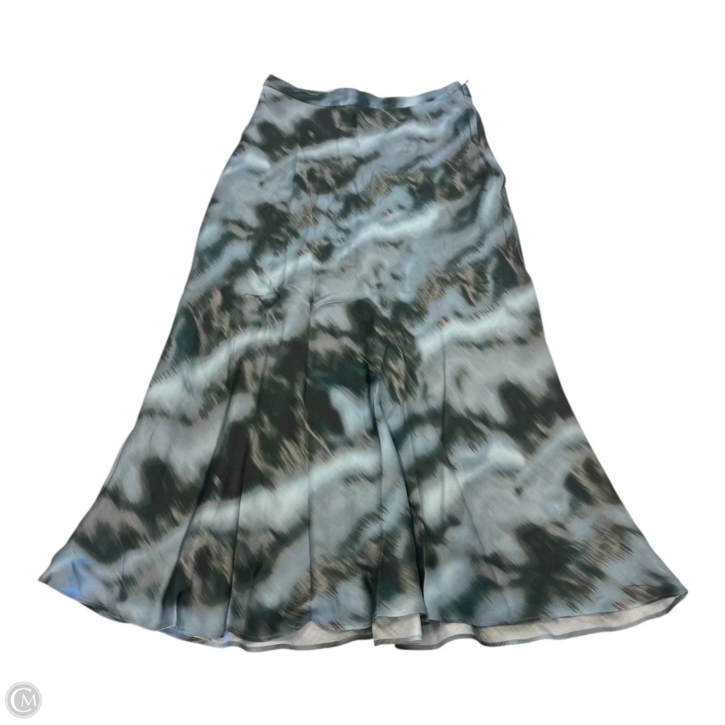 Skirt Maxi By Massimo Dutti In Blue & Grey, Size: 8