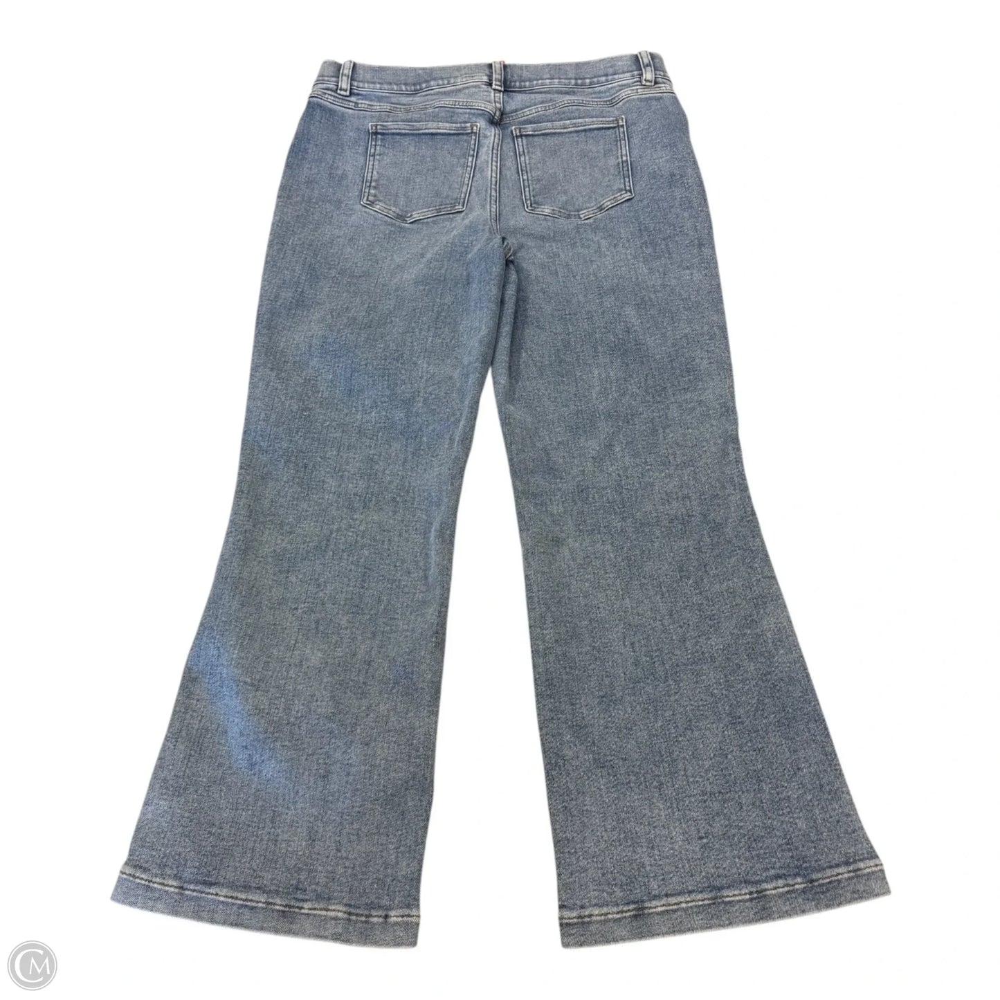 Jeans Flared By Spanx In Blue Denim, Size: Xl