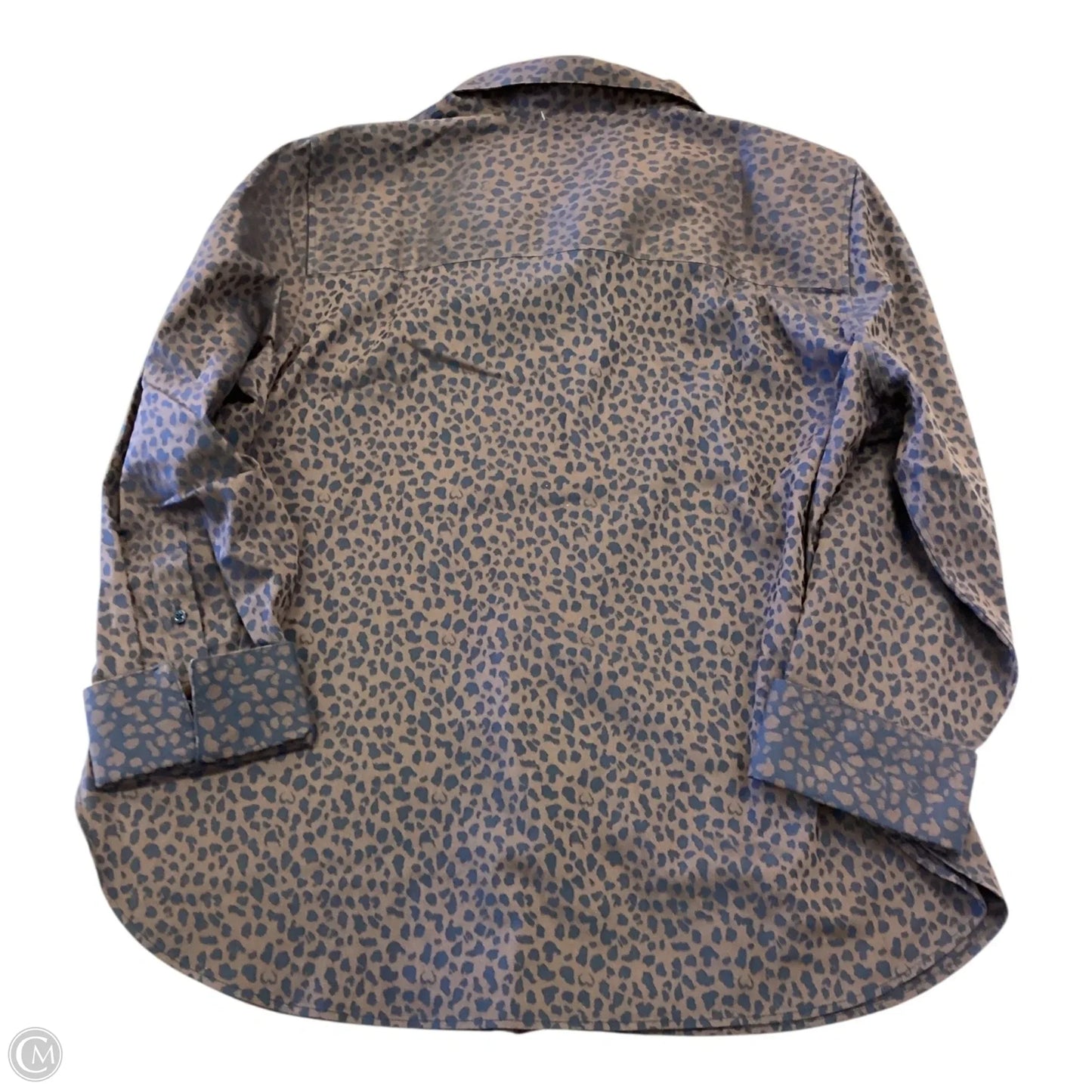 Top Long Sleeve By Chicos In Black & Brown, Size: Xl