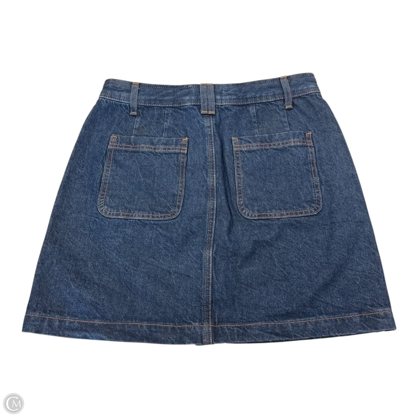 Skirt Mini & Short By Loft In Blue Denim, Size: 4