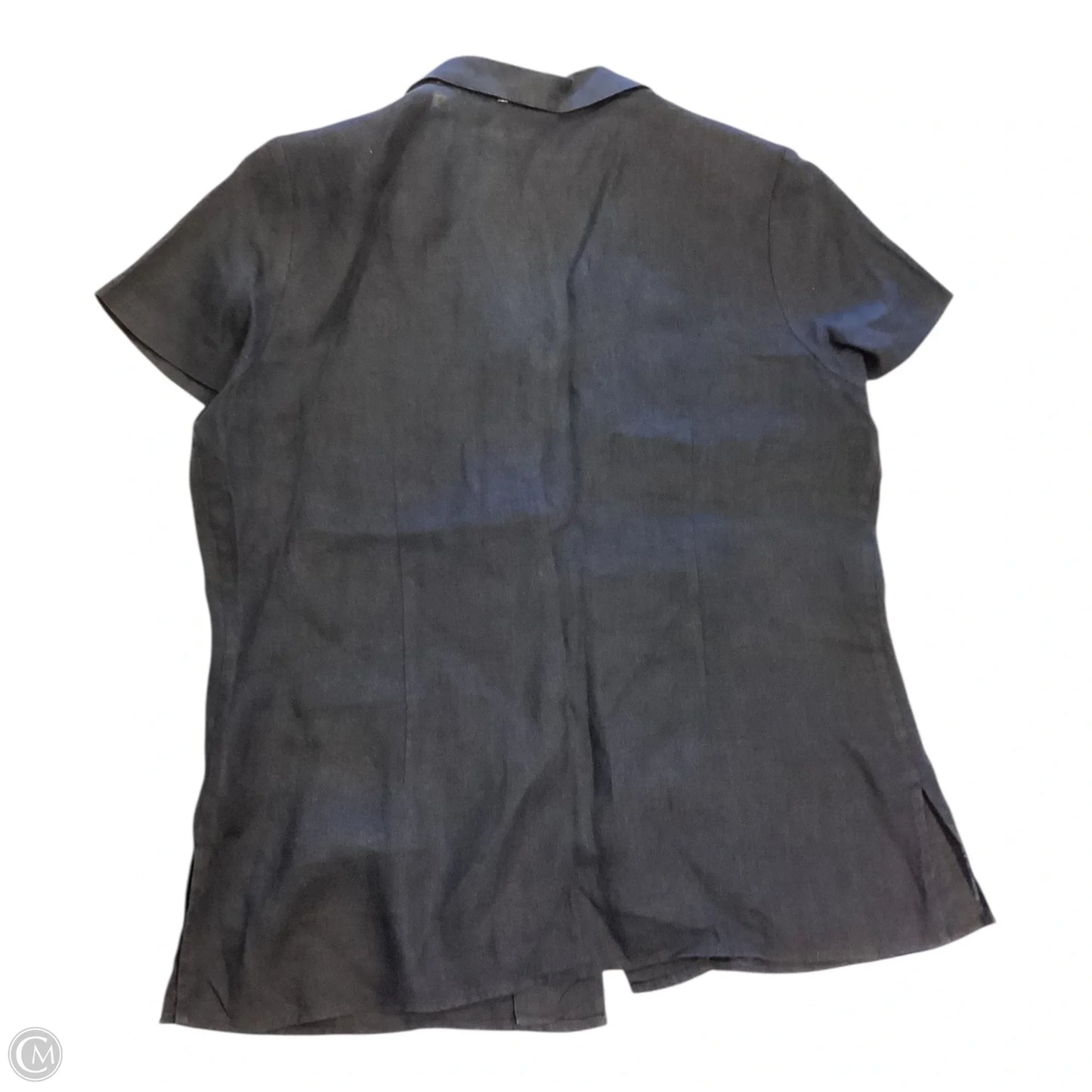 Top Short Sleeve By Talbots In Black, Size: 12p