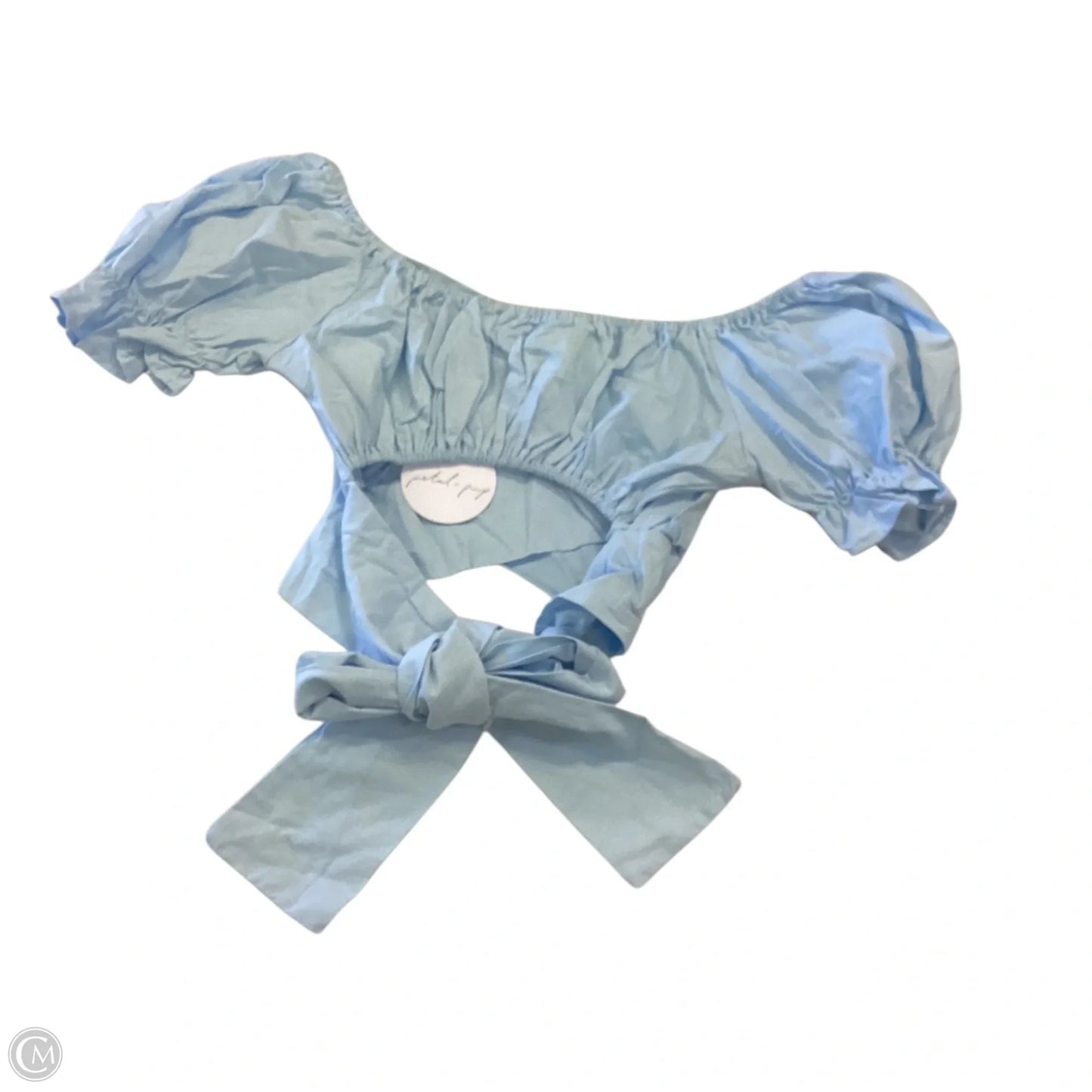Top Short Sleeve By Petal & Pup In Blue, Size: Xl
