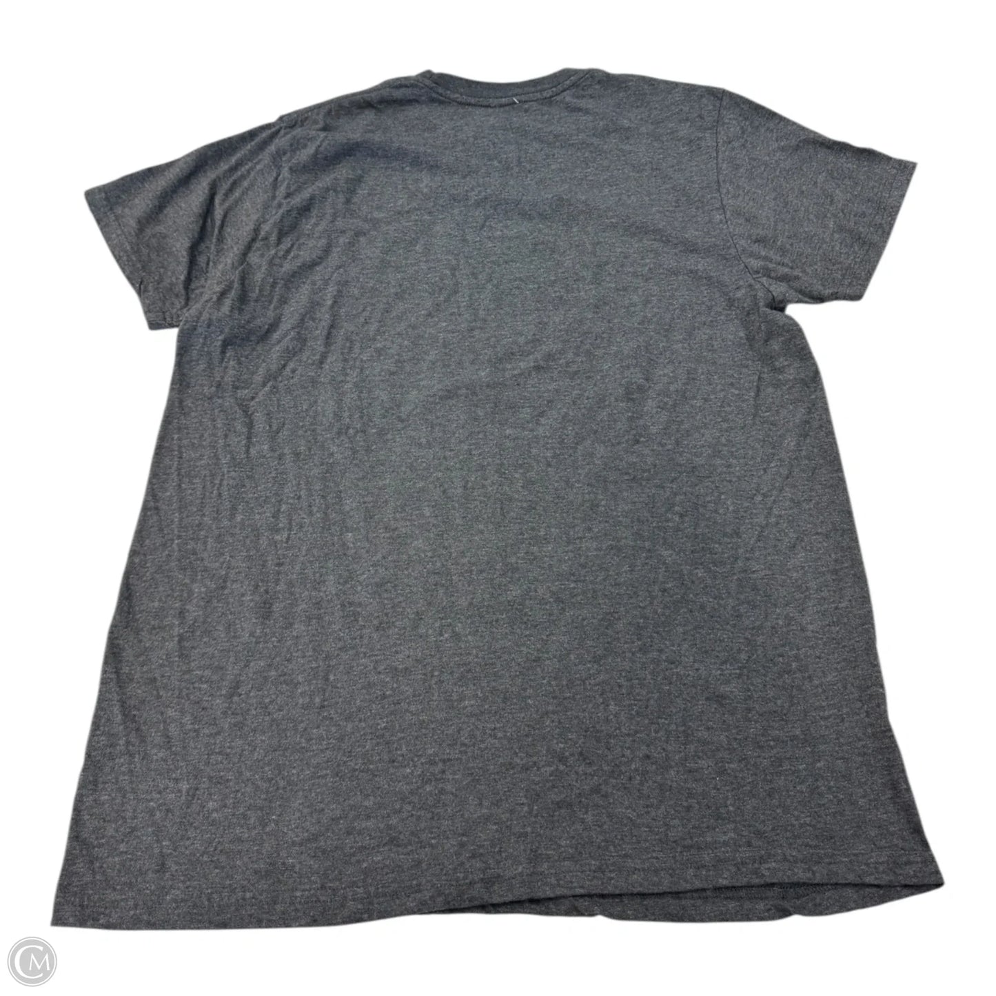 Top Short Sleeve By Clothes Mentor In Grey & White, Size: Xl