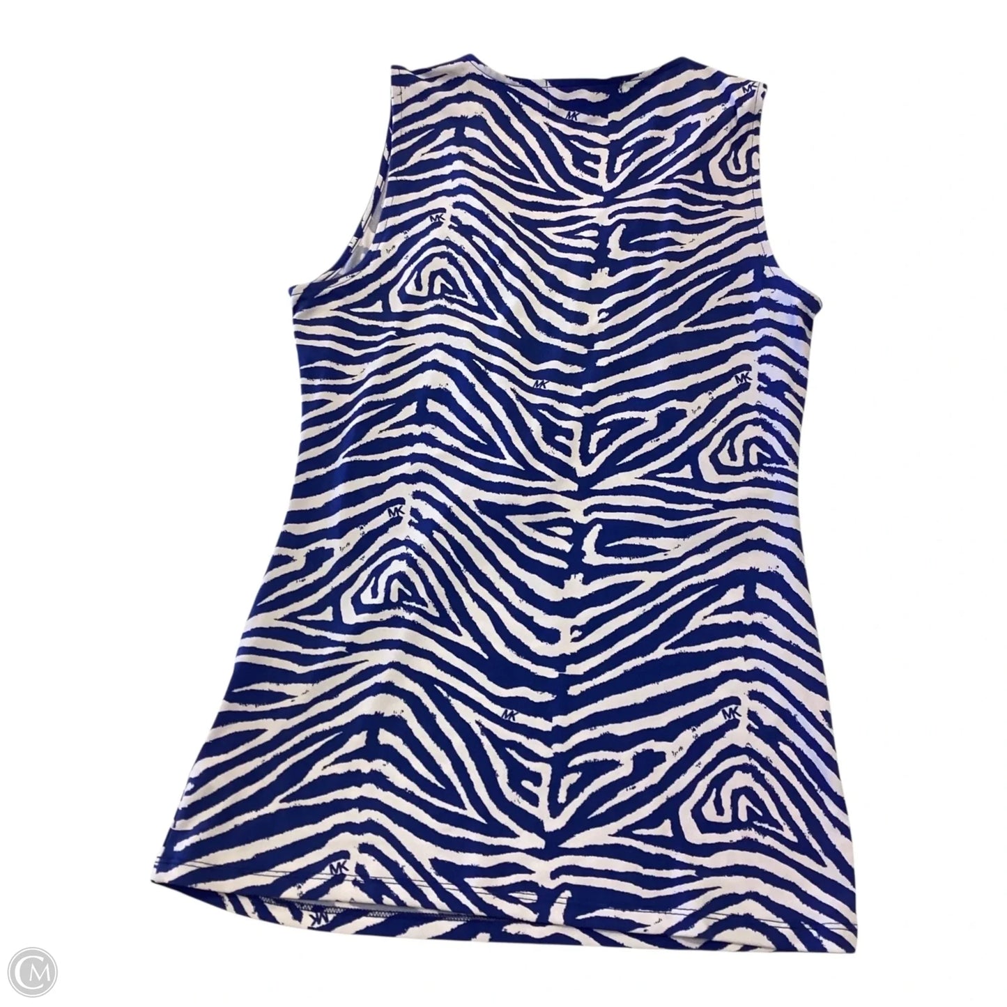 Top Sleeveless By Michael By Michael Kors In Blue & White, Size: S