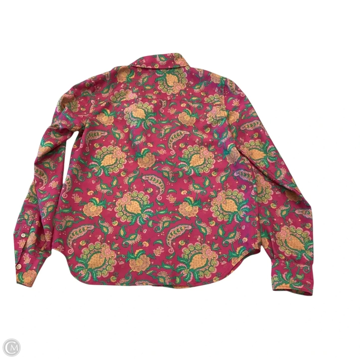 Top Long Sleeve By Lauren By Ralph Lauren In Floral Print, Size: Sp