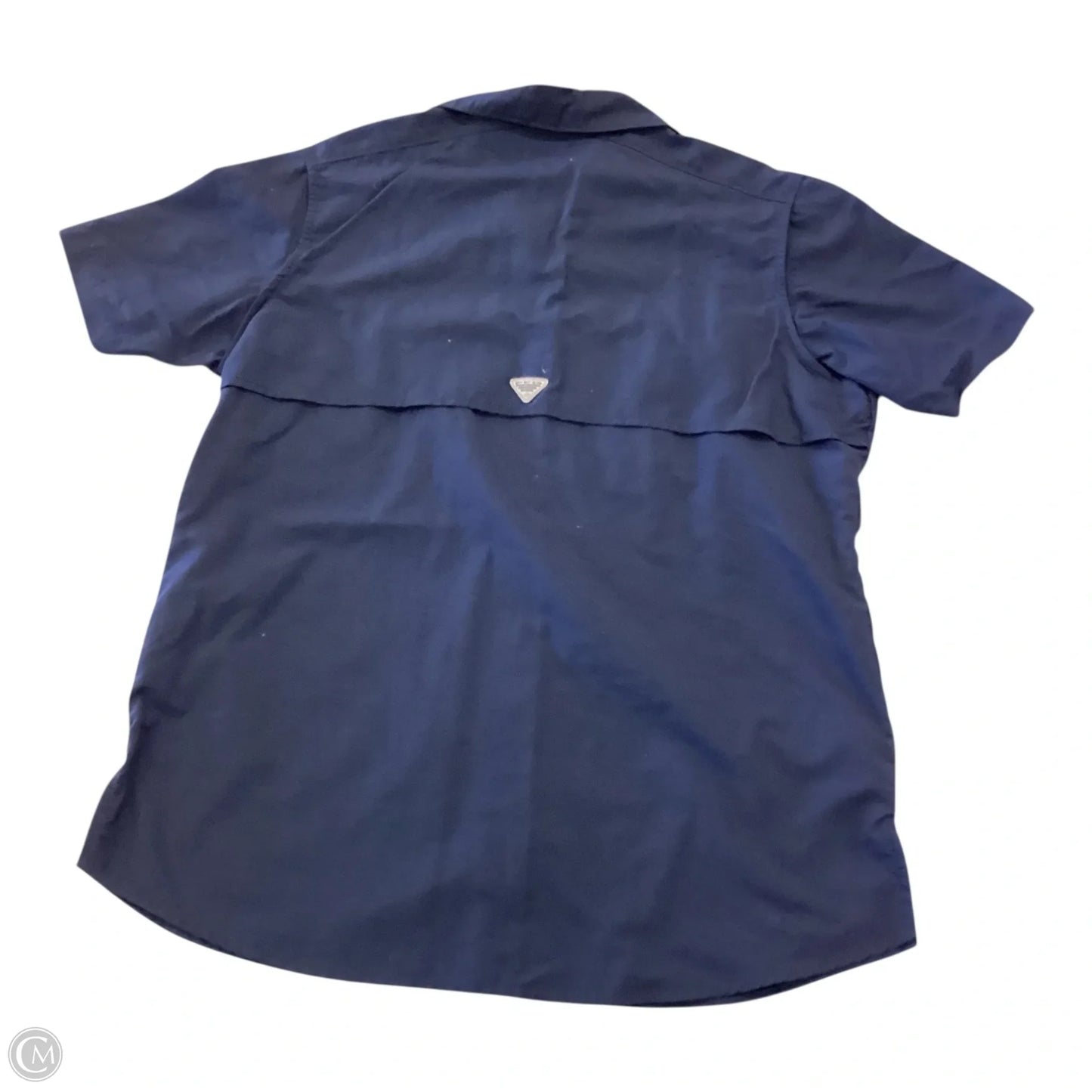 Athletic Top Short Sleeve By Columbia In Navy, Size: S