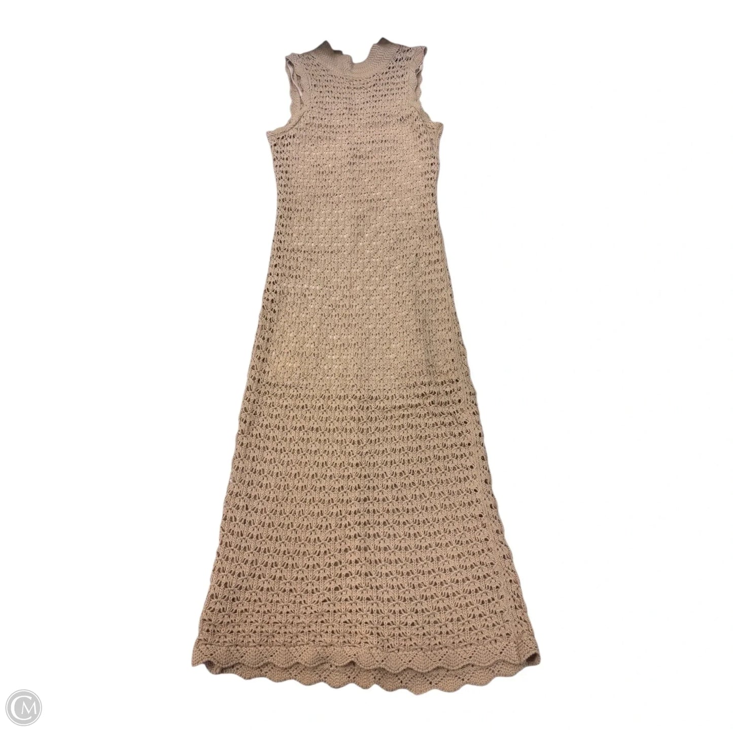 Dress Casual Midi By Aqua In Beige, Size: Xs