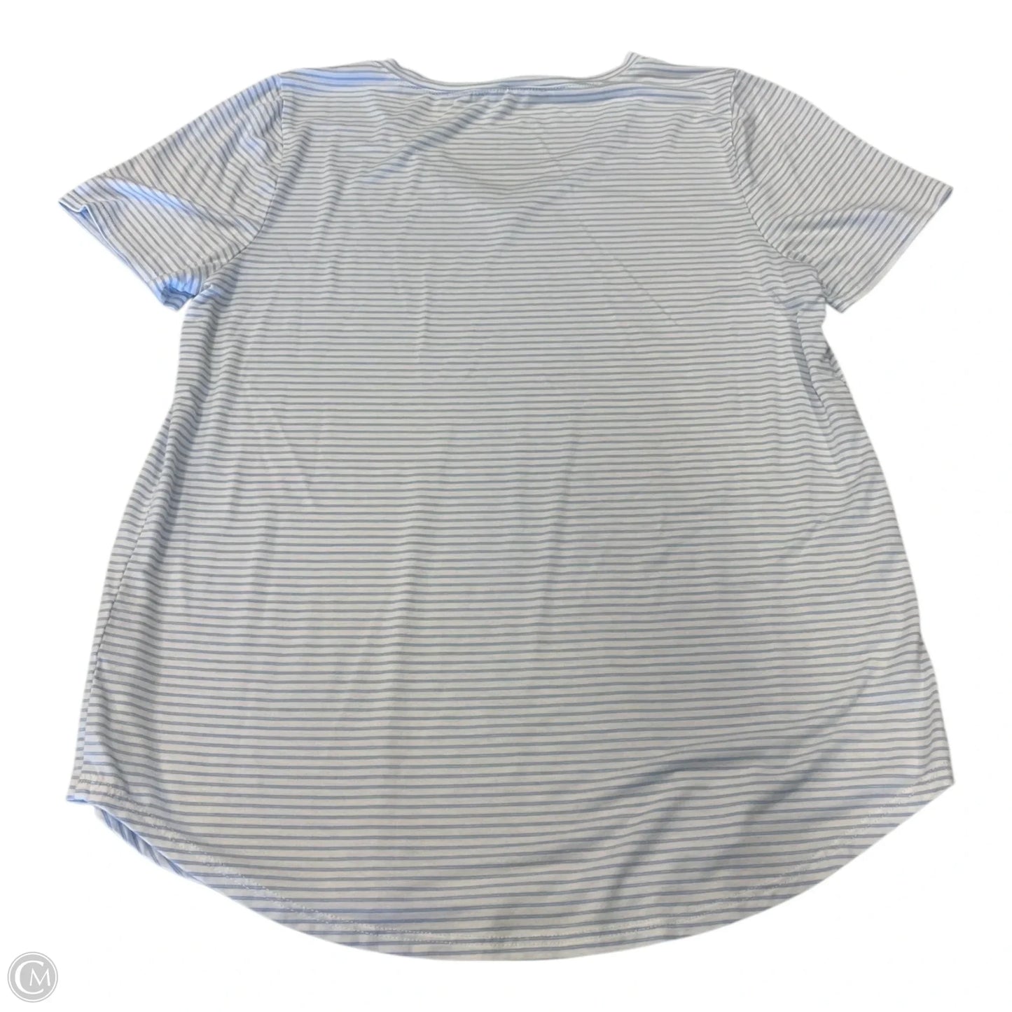 Top Short Sleeve By Green Envelope In Striped Pattern, Size: S