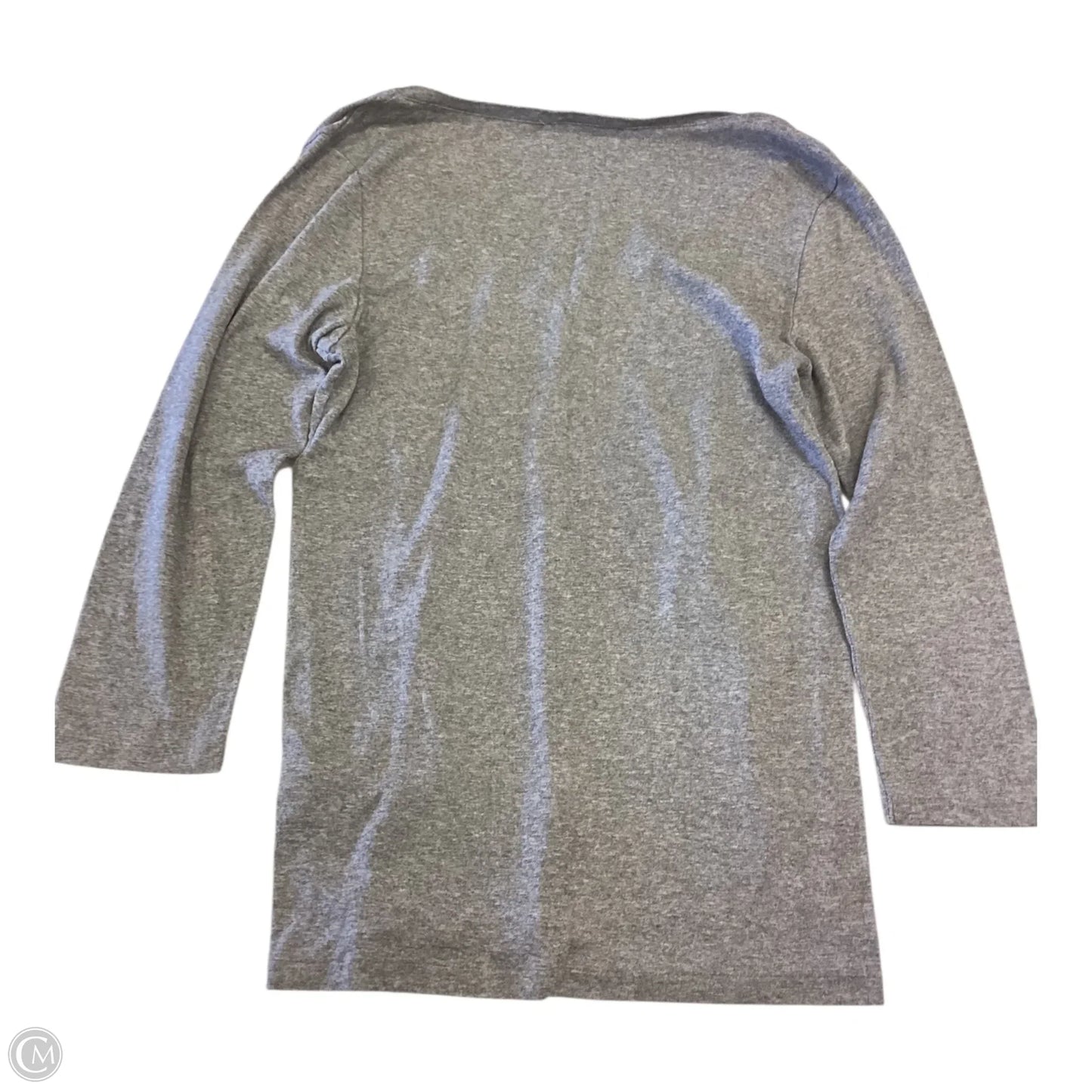Top Long Sleeve Basic By Ralph Lauren Blue Label In Grey, Size: Xl