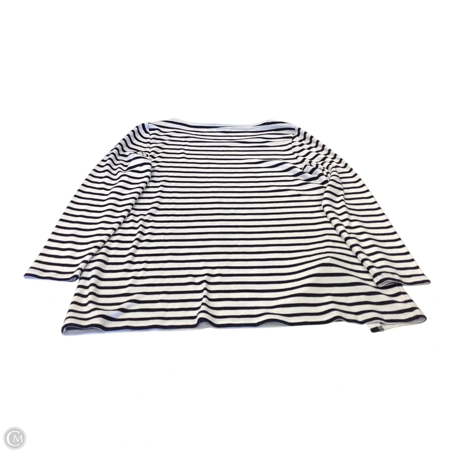 Top Long Sleeve By Chicos In Striped Pattern, Size: M