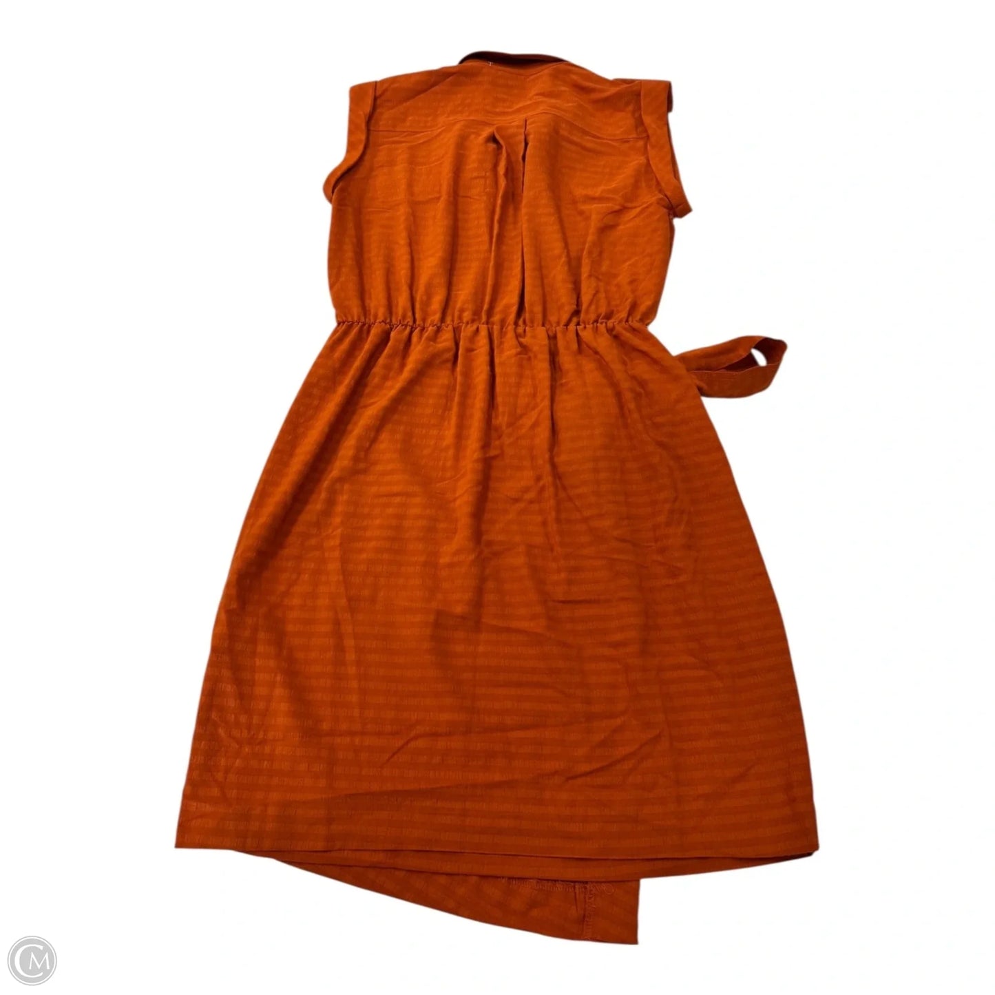 Dress Casual Midi By Calvin Klein In Orange, Size: S