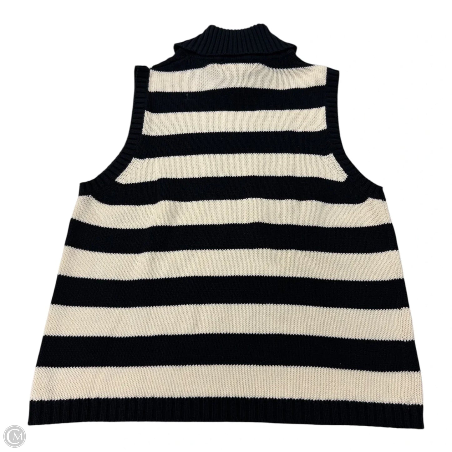 Top Sleeveless By Bay Studio In Striped Pattern, Size: M