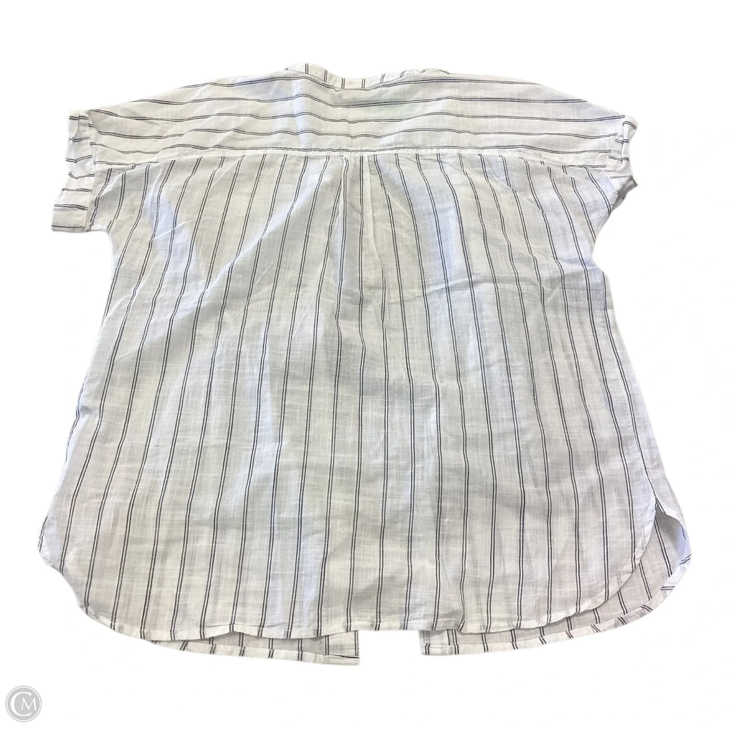 Top Short Sleeve By Columbia In Striped Pattern, Size: L