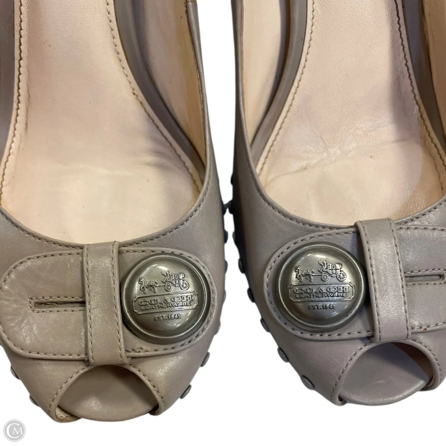 Shoes Designer By Coach In Beige, Size: 6