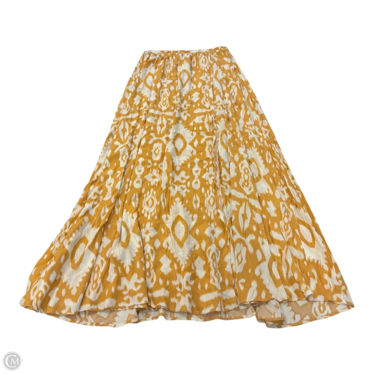 Skirt Maxi By Bb Dakota In White & Yellow, Size: L