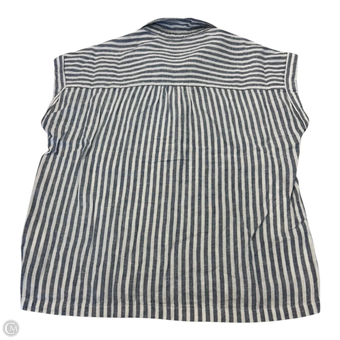 Top Short Sleeve By Orvis In Striped Pattern, Size: Xs