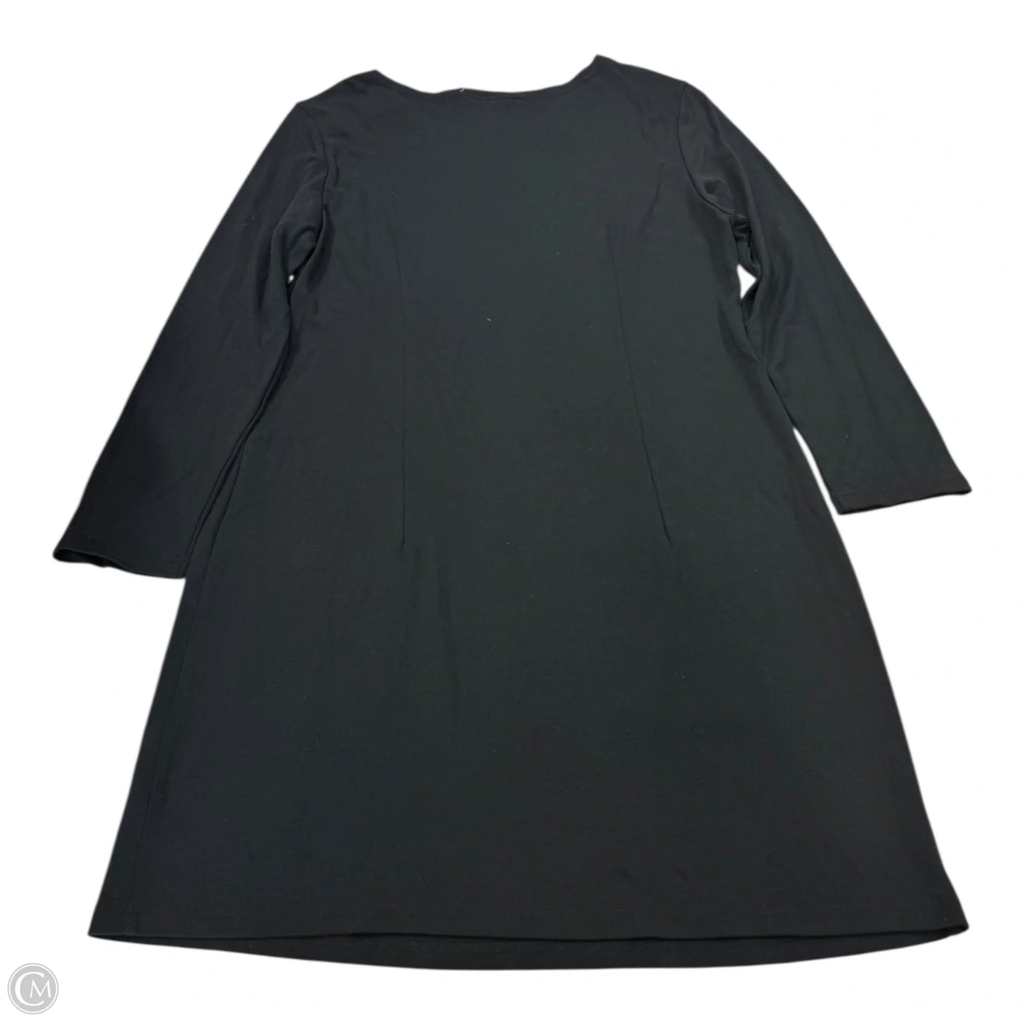 Dress Casual Midi By Sail To Sable In Black & Gold, Size: L