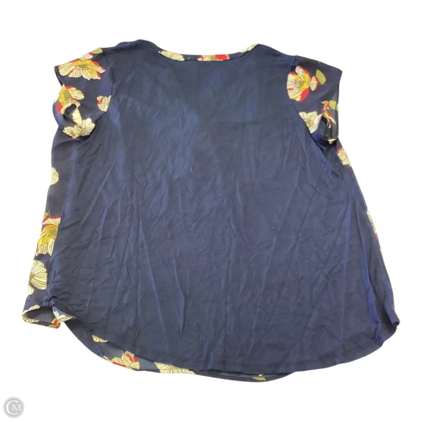 Top Short Sleeve By Papermoon In Floral Print, Size: 1x