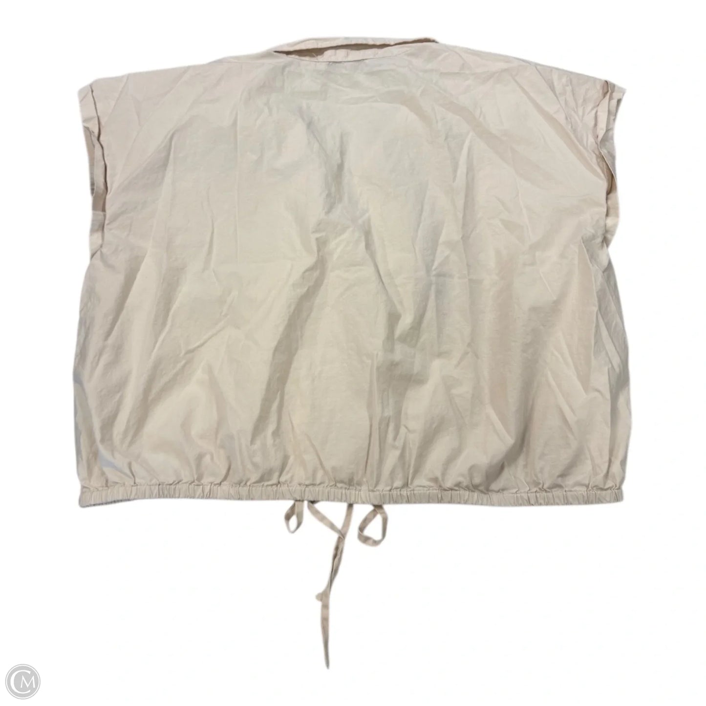 Top Short Sleeve By Loft In Cream, Size: Xl