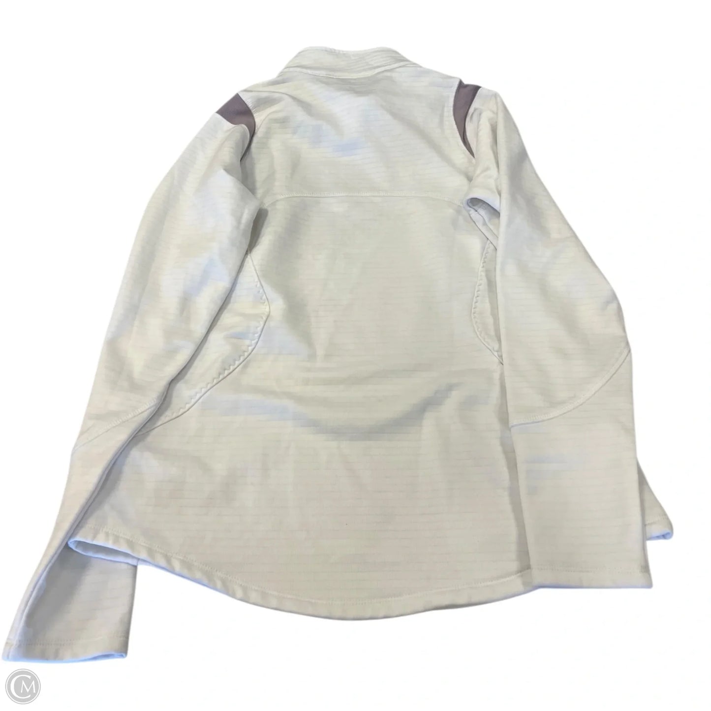 Sweatshirt Collar By Clothes Mentor In White, Size: M
