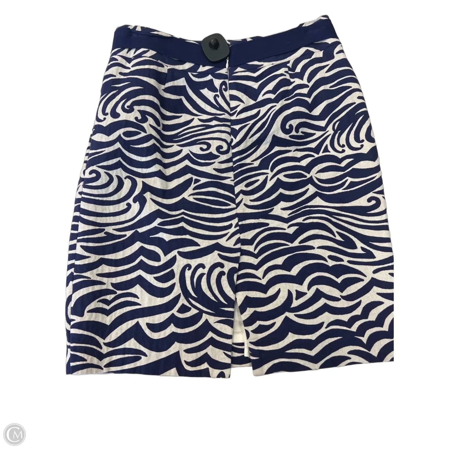 Skirt Midi By Antonio Melani In Blue & White, Size: 10