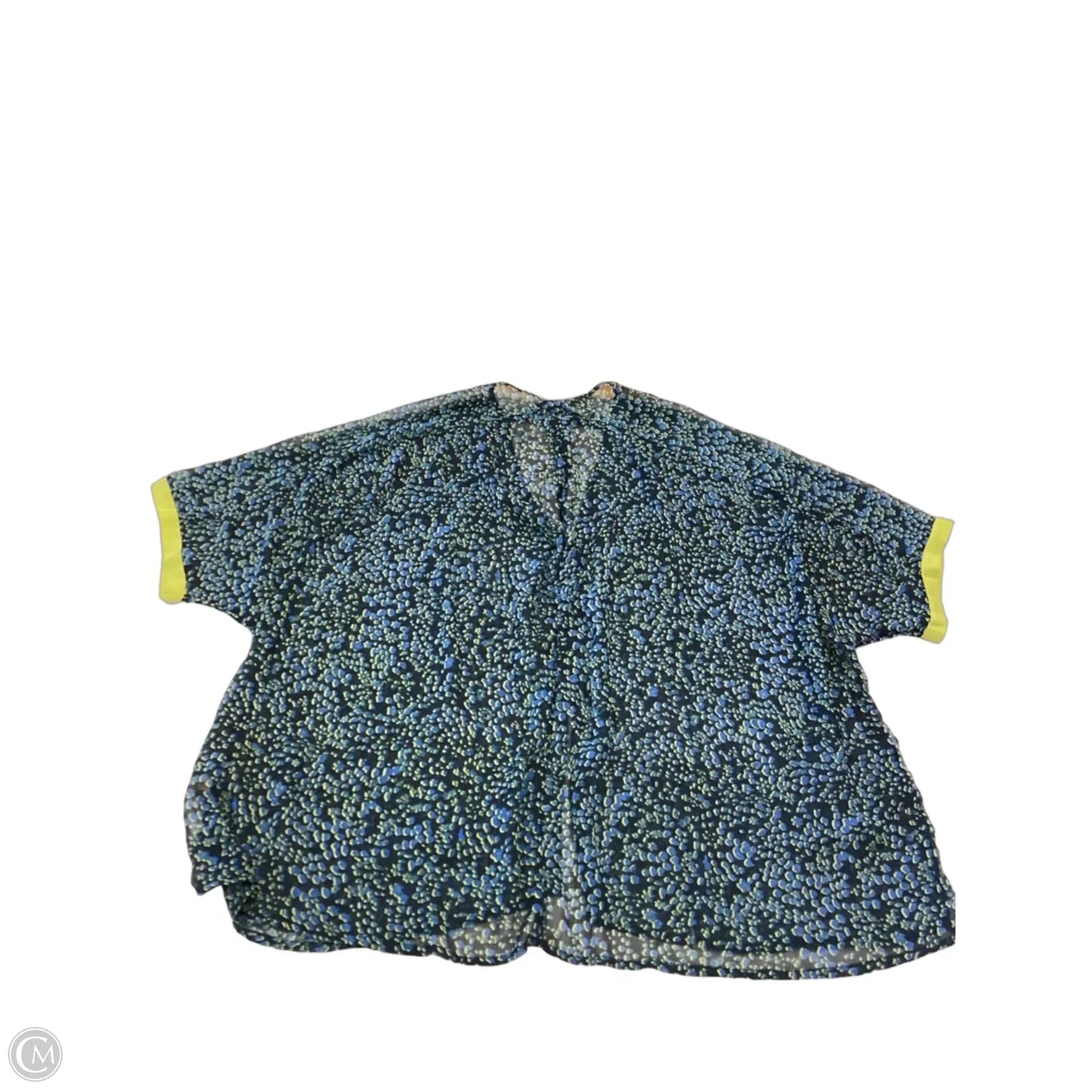 Top short Sleeve By Free People In Blue & Green, Size: Xs