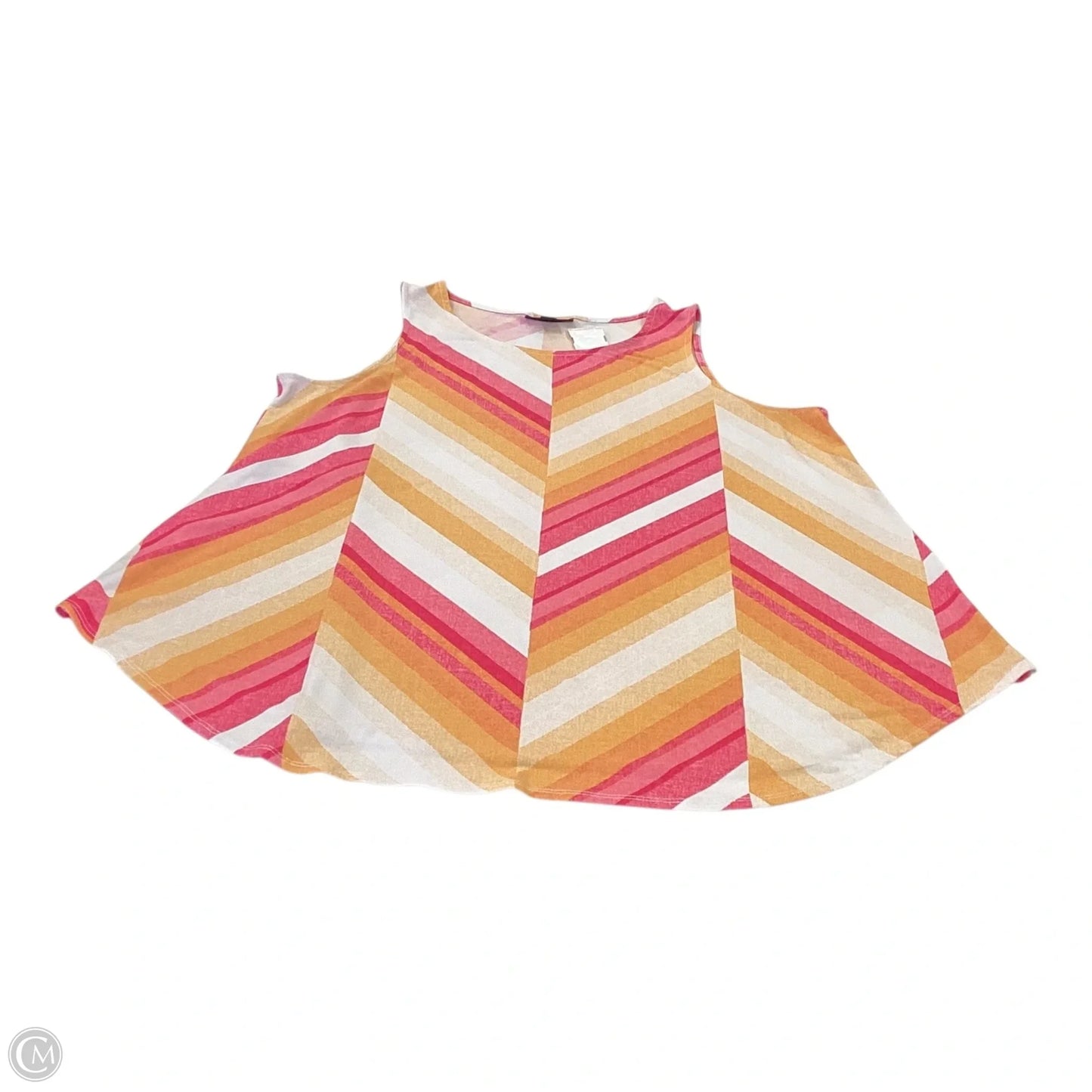Top Sleeveless By Alfani In Orange & Pink, Size: Xl