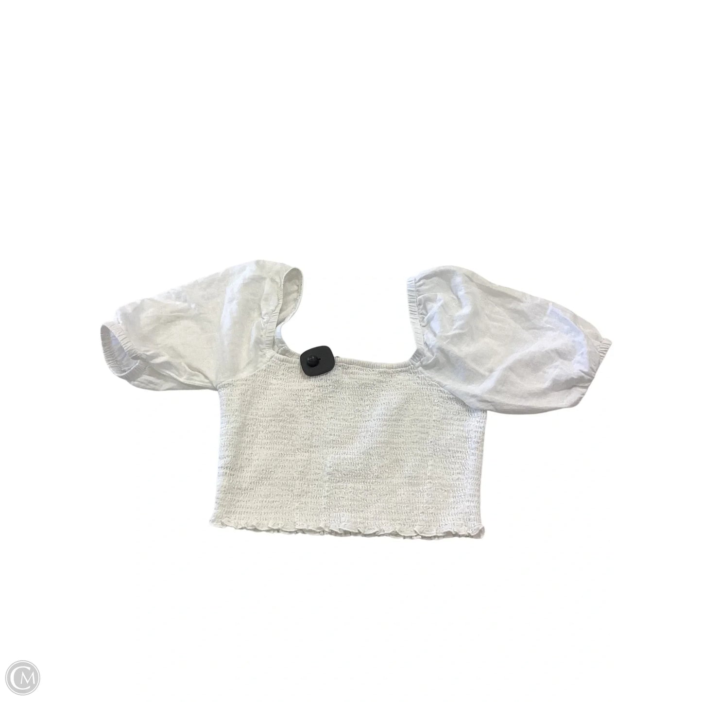 Top Short Sleeve By American Eagle In White, Size: S