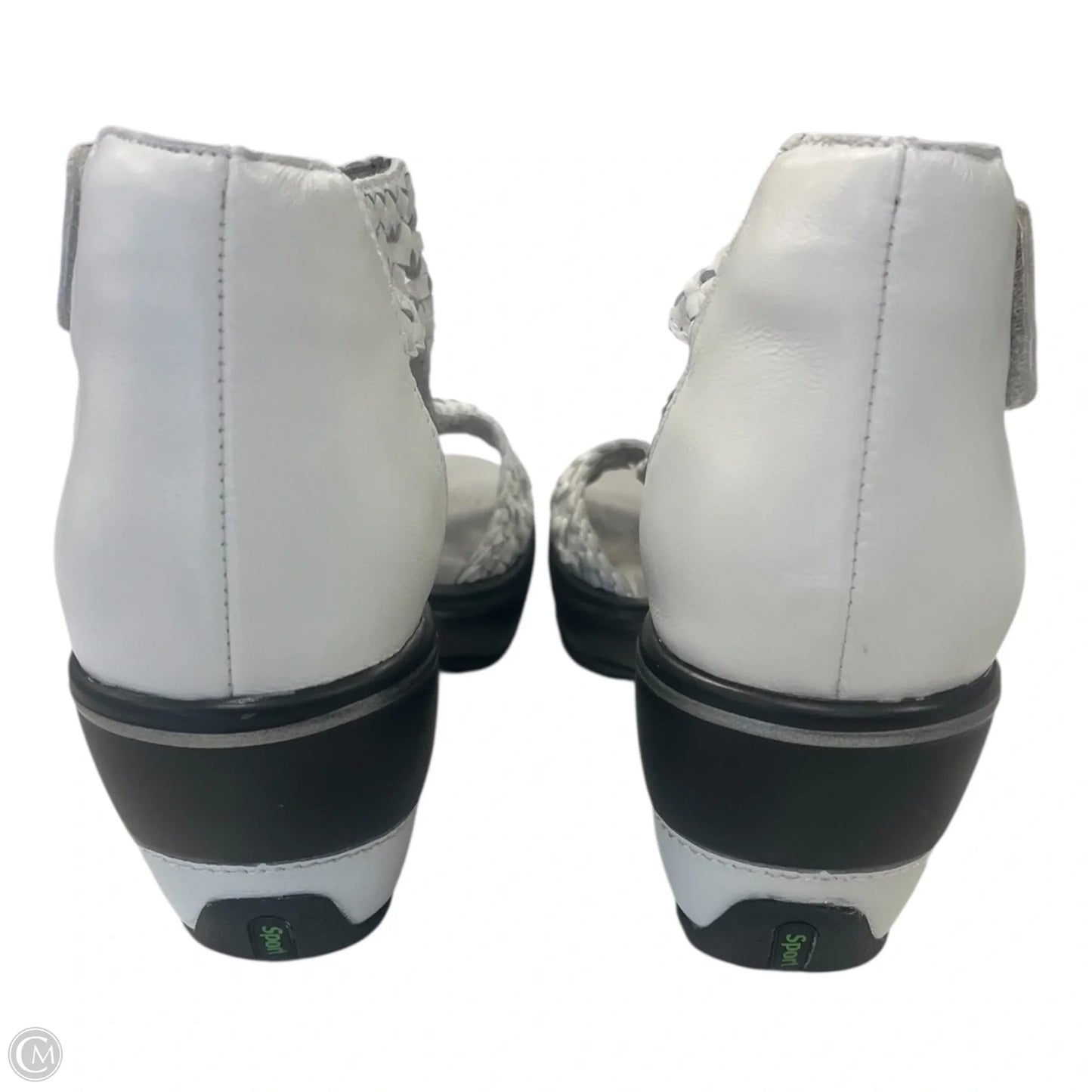 Sandals Heels Wedge By Jambu In White, Size: 8